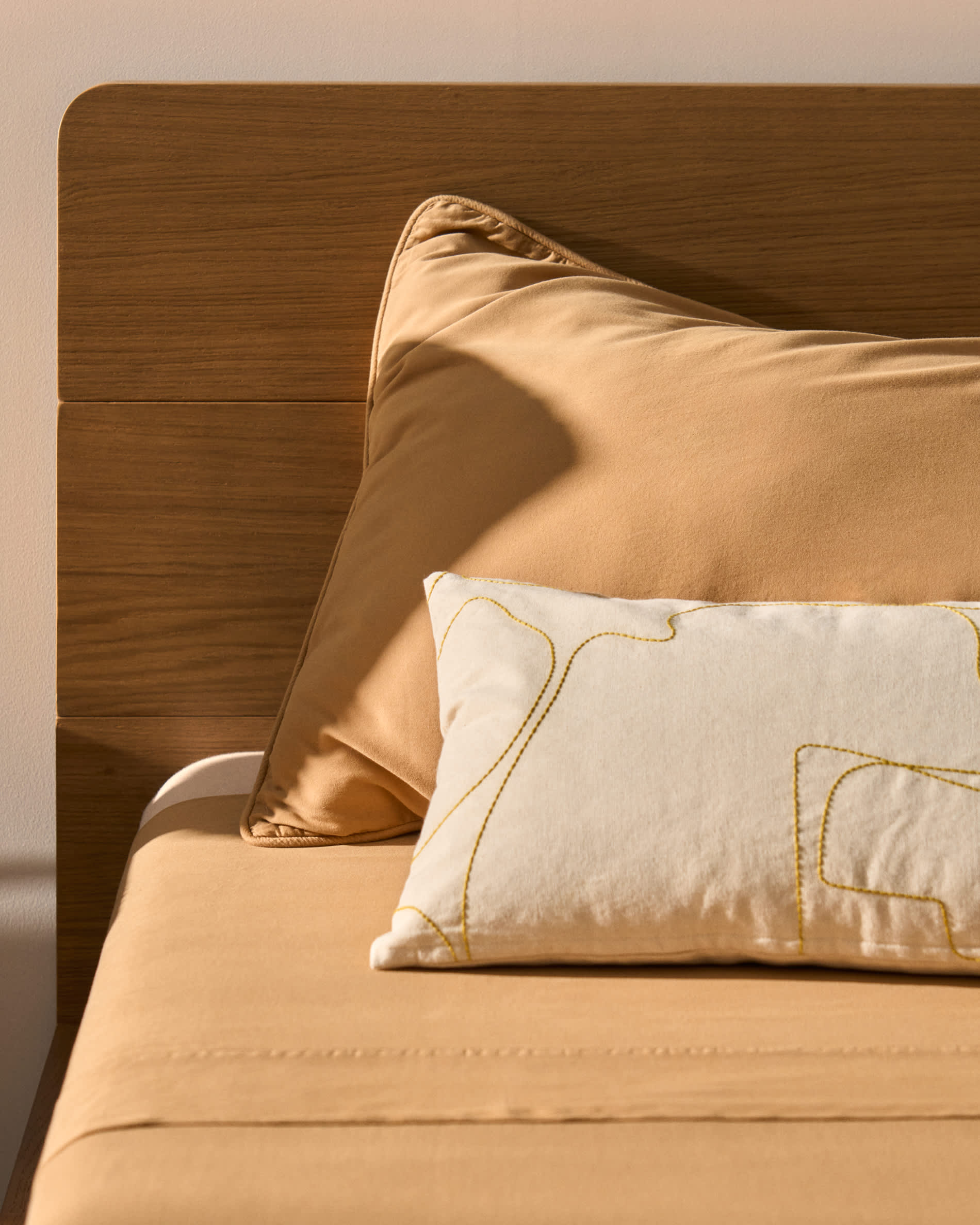 Sirale 100% cotton sateen top sheet with washed finish in copper for 90 cm bed