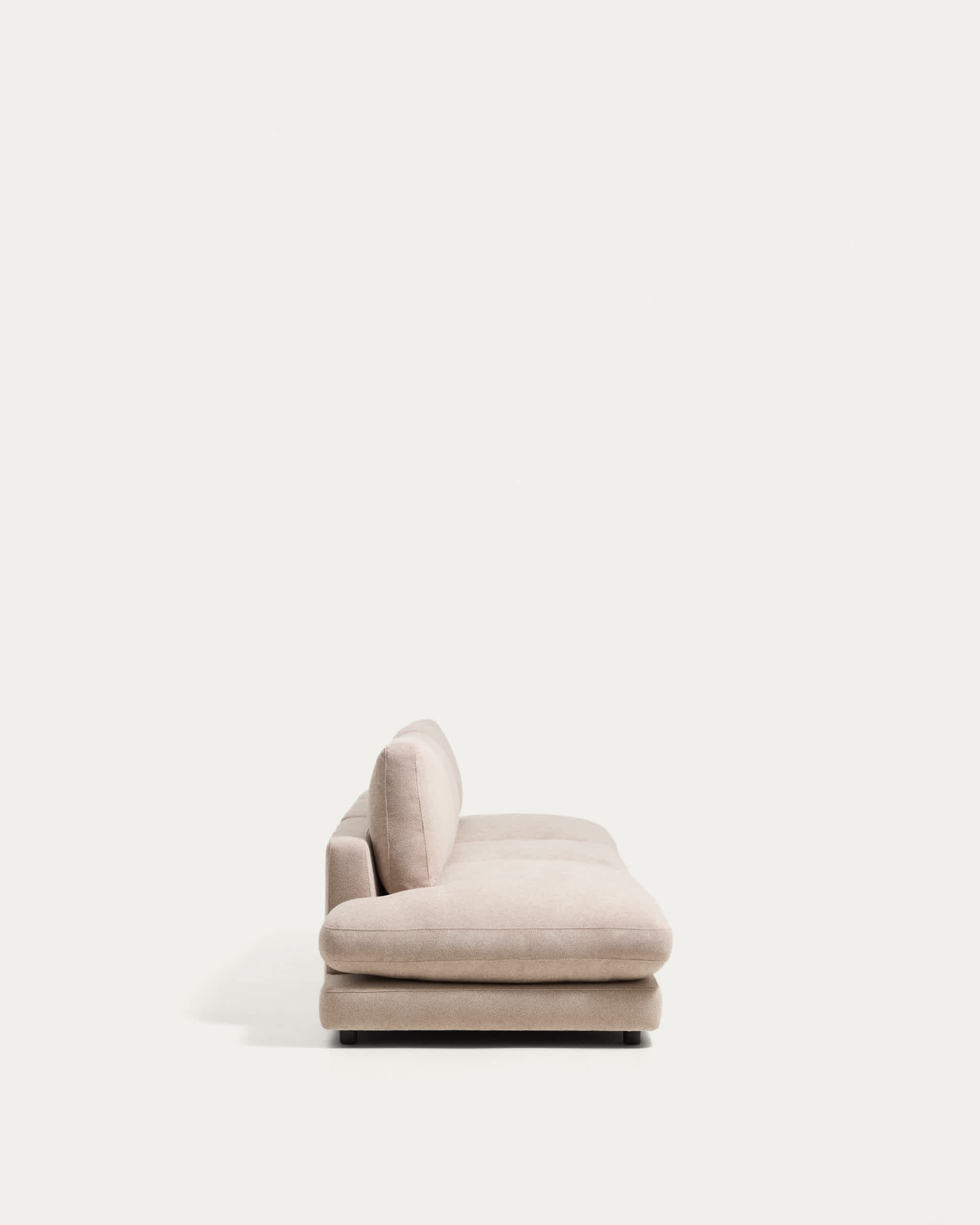 Gala 4-seater modular sofa in beige micro bouclé FSC Mix Credit 330cm