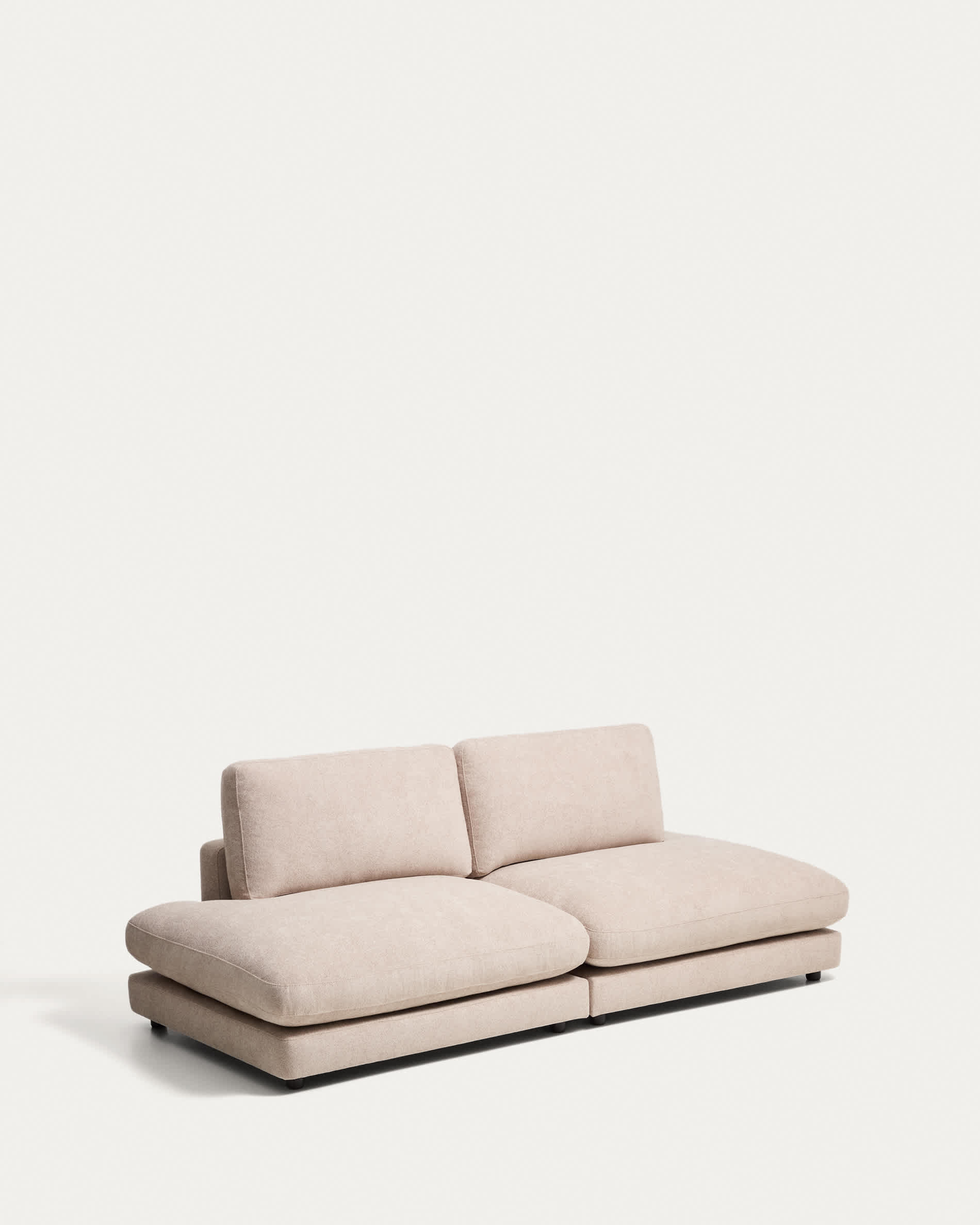 Gala 3-seater modular sofa in beige micro bouclé FSC Mix Credit 240cm