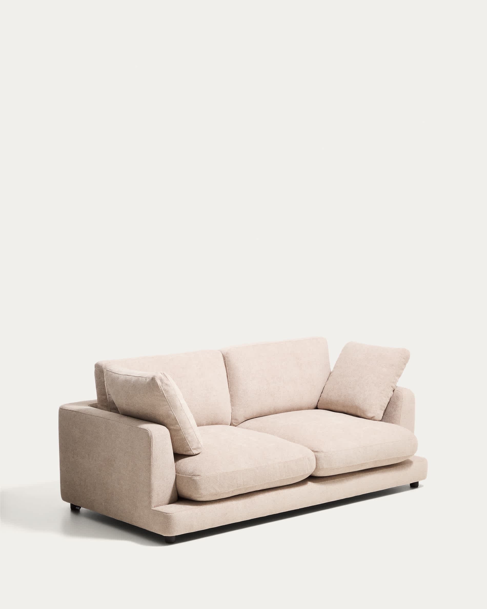 Gala 3-seater sofa in beige micro bouclé FSC Mix Credit 210cm