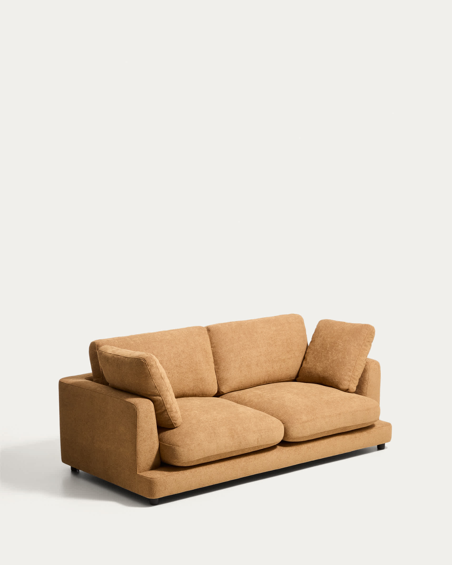 Gala 3-seater sofa in mustard micro bouclé FSC Mix Credit 210cm