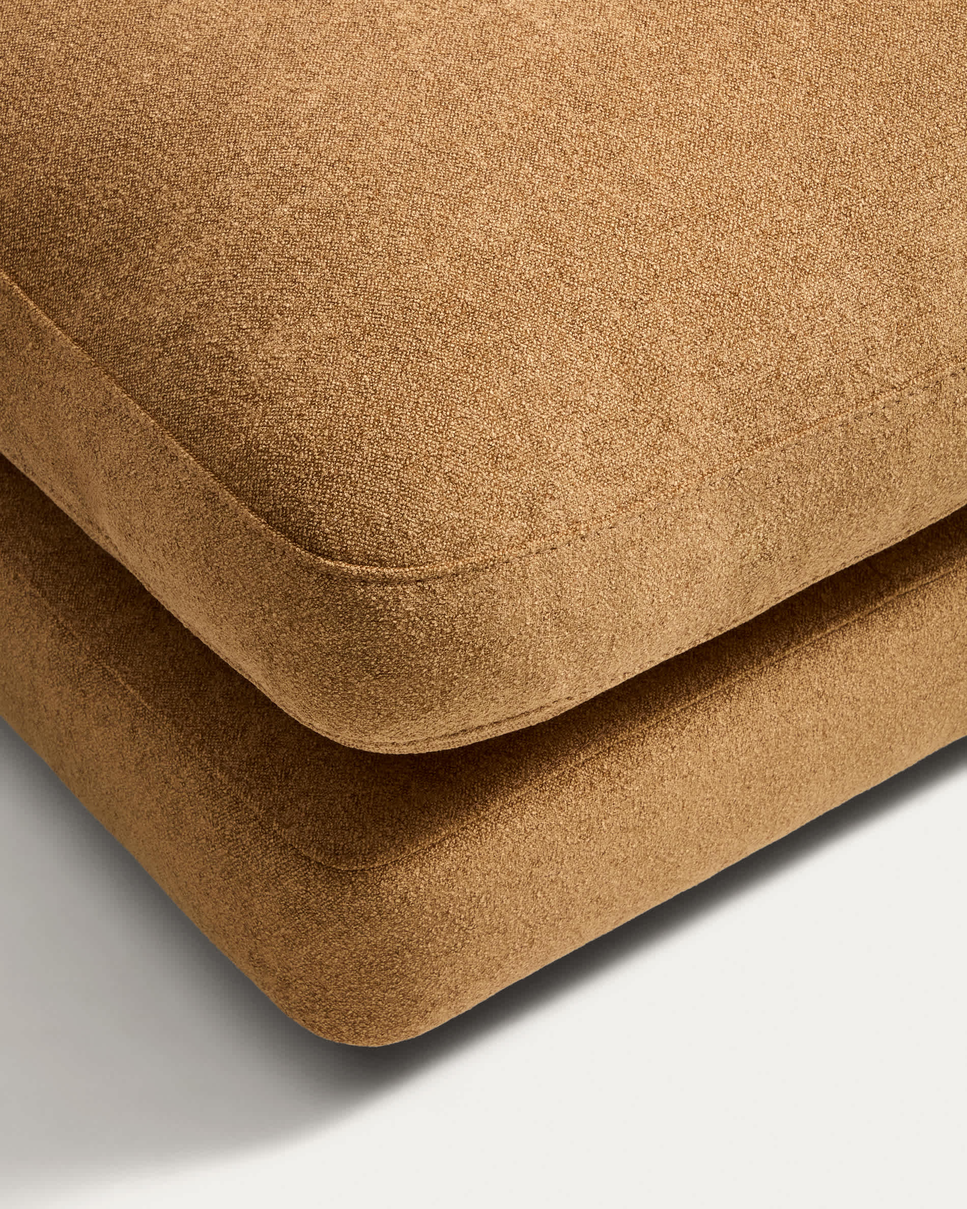 Gala 4-seater modular sofa in mustard micro bouclé FSC Mix Credit 330cm
