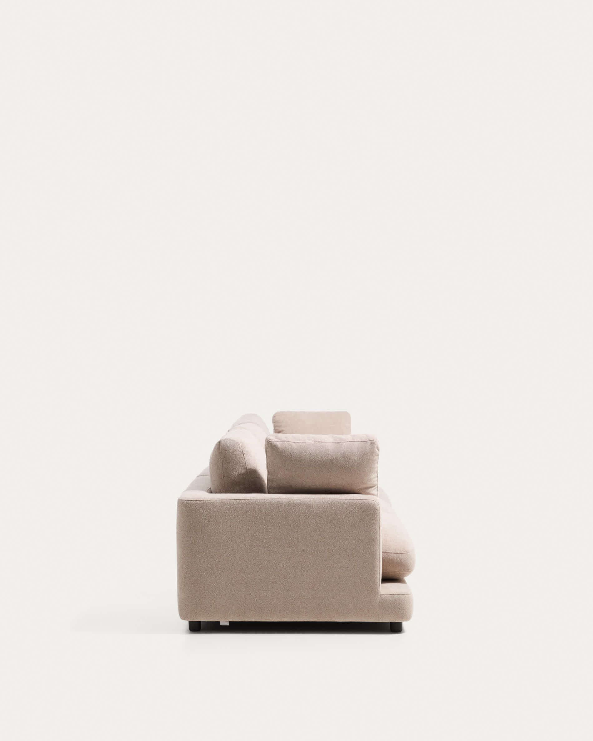 Gala 4-seater sofa in beige micro bouclé FSC Mix Credit 300cm