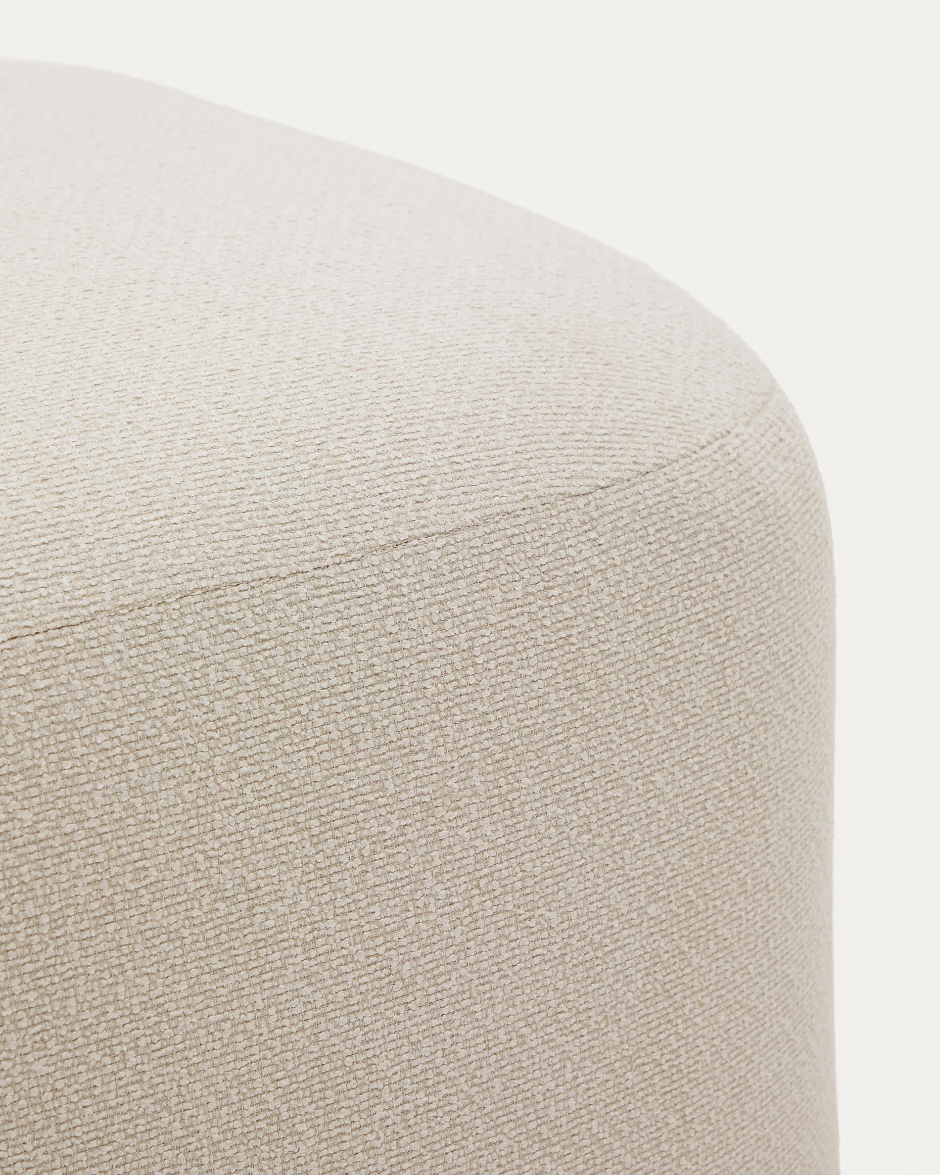 Martina ecru chenille footrest 123 x 85cm