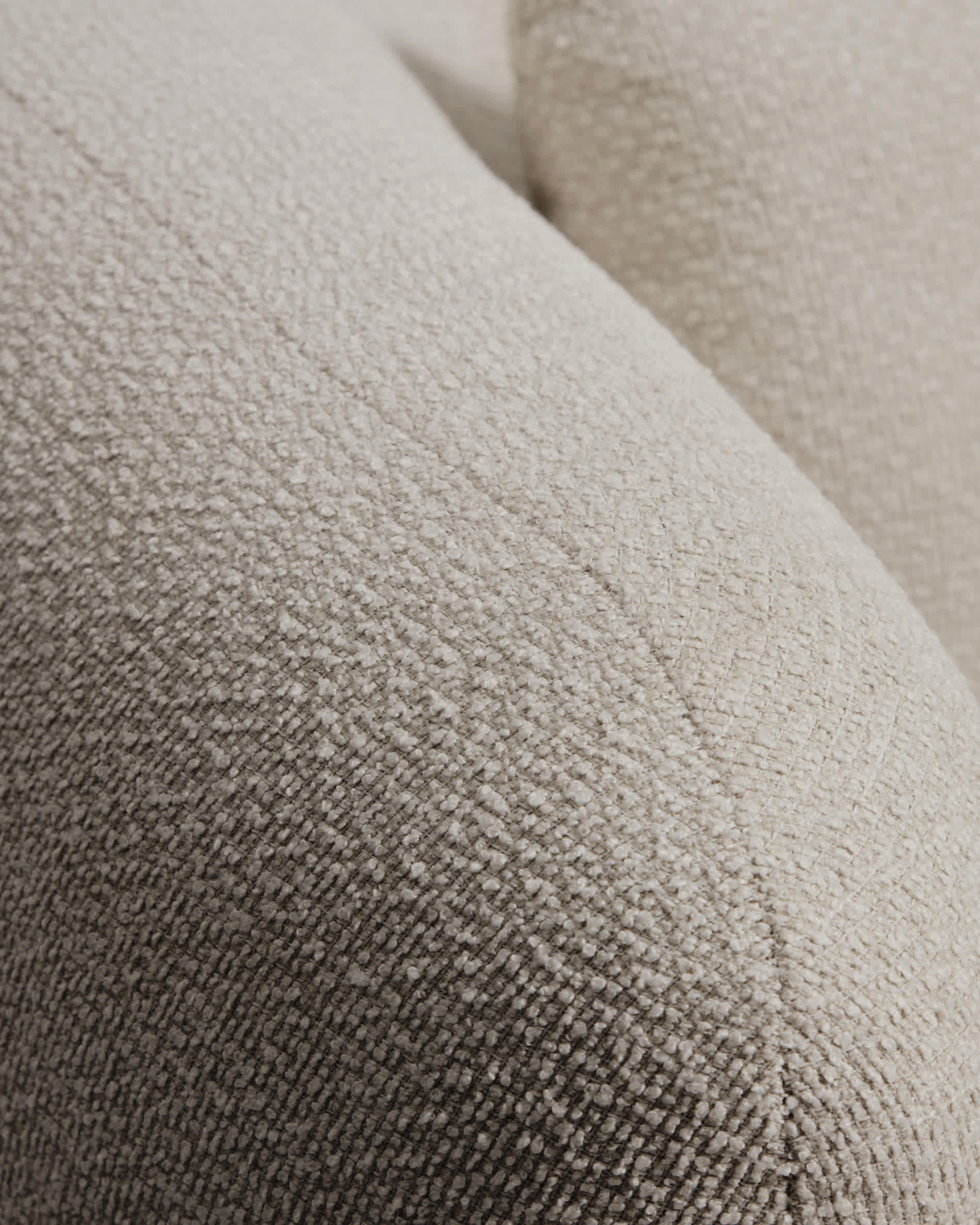 Martina stone-coloured chenille armchair with cushion FSC Mix Credit