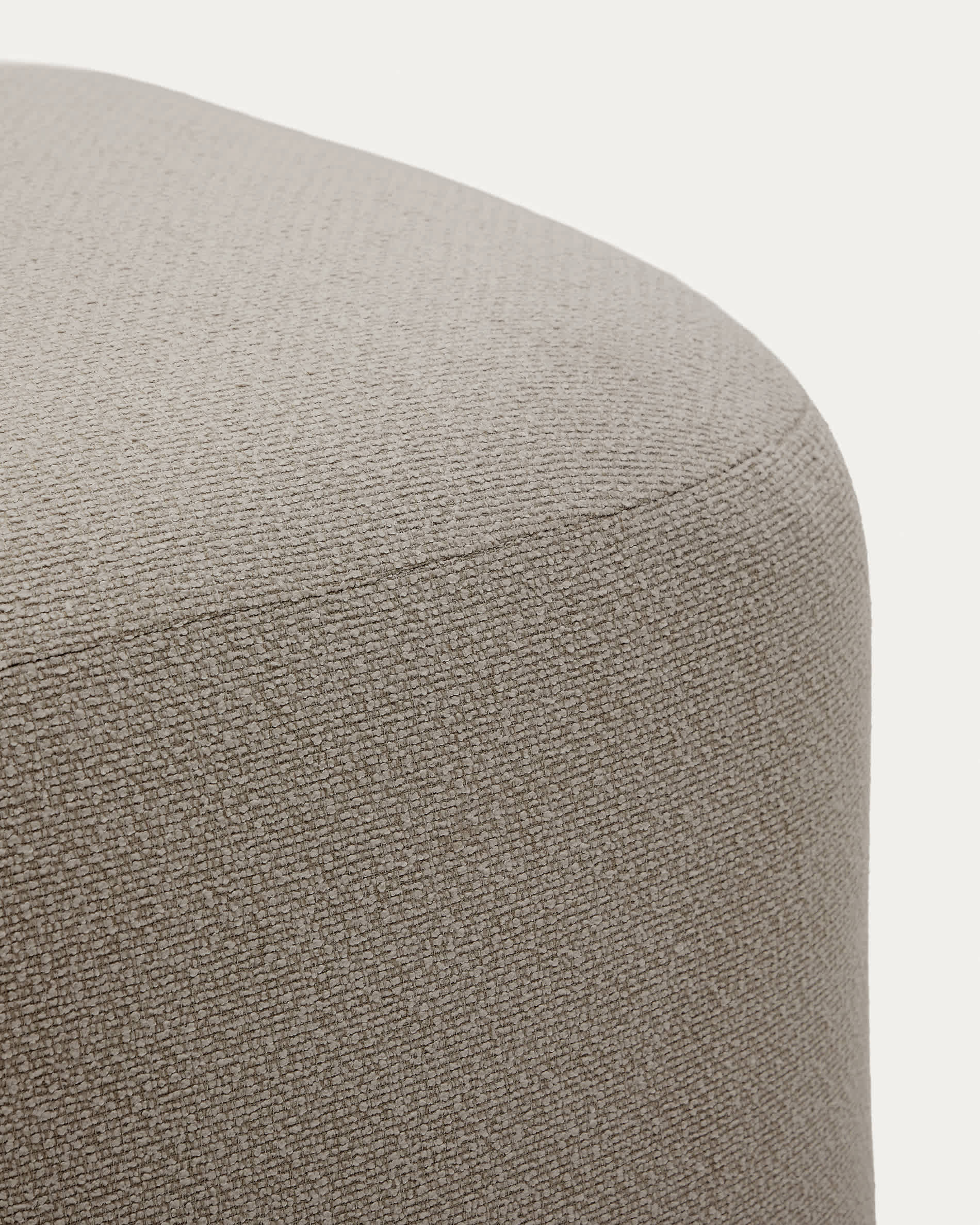 Martina stone-coloured chenille footrest 123 x 85 cm