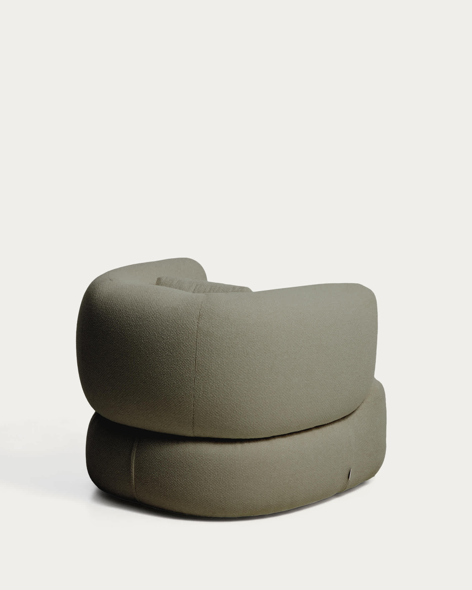 Martina green chenille armchair with cushion FSC Mix Credit