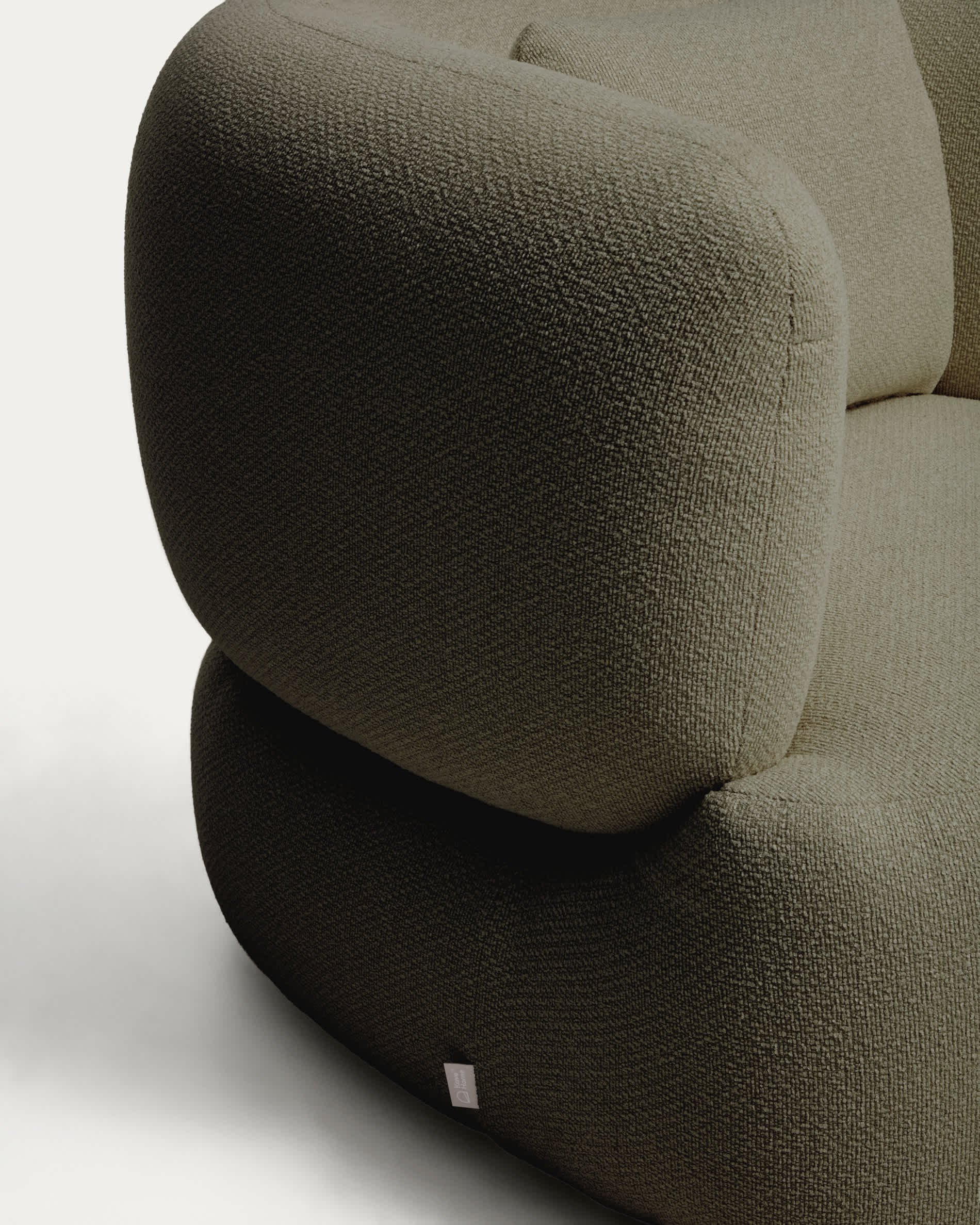 Martina green chenille armchair with cushion FSC Mix Credit
