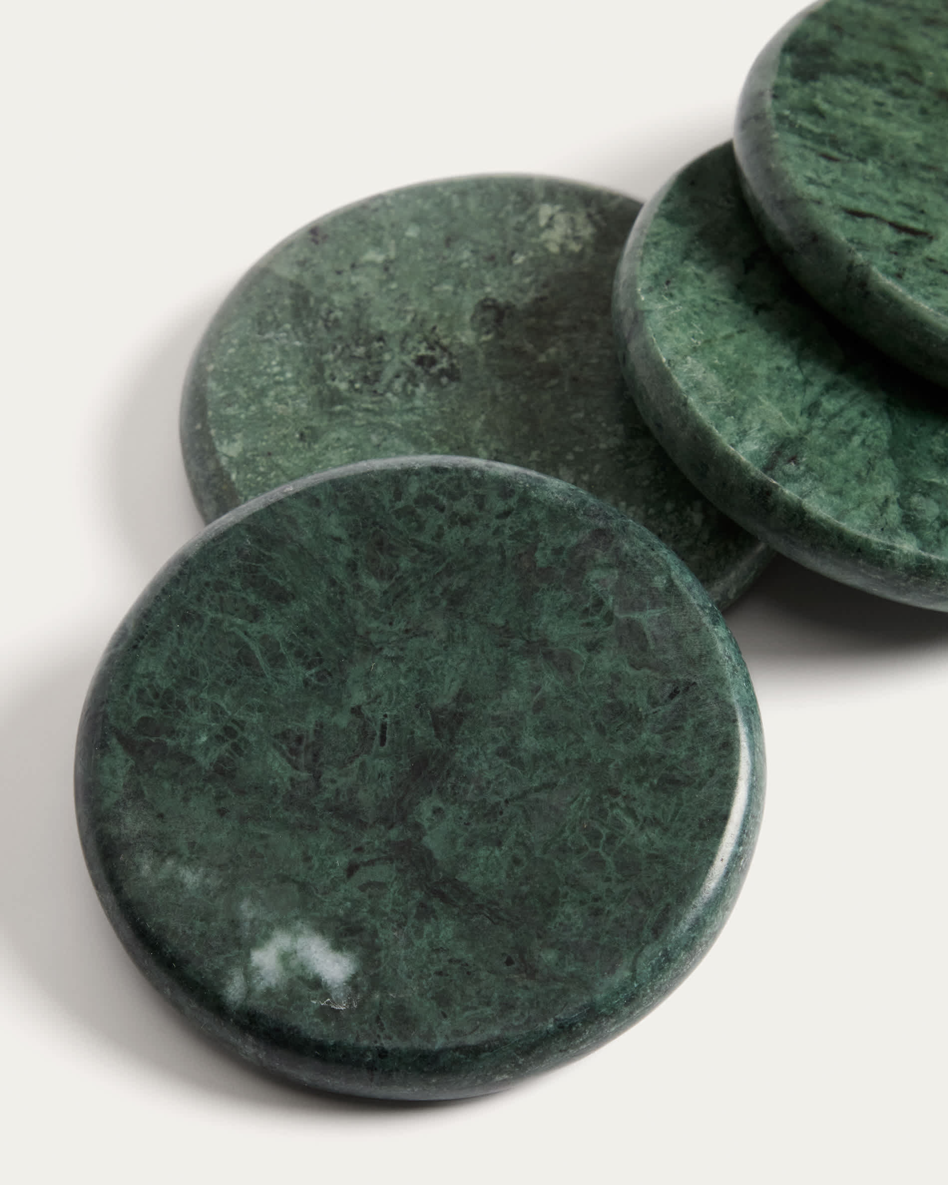 Odar set of 4 green marble coasters