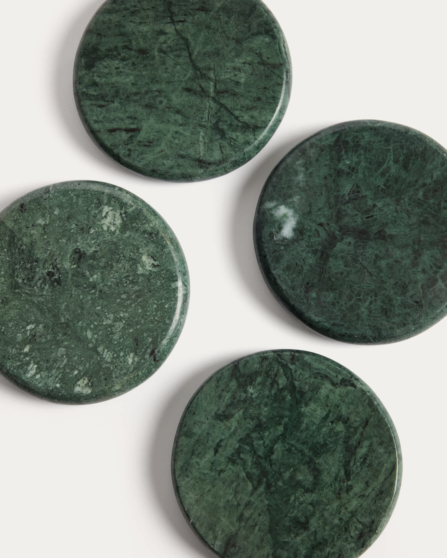 Odar set of 4 green marble coasters