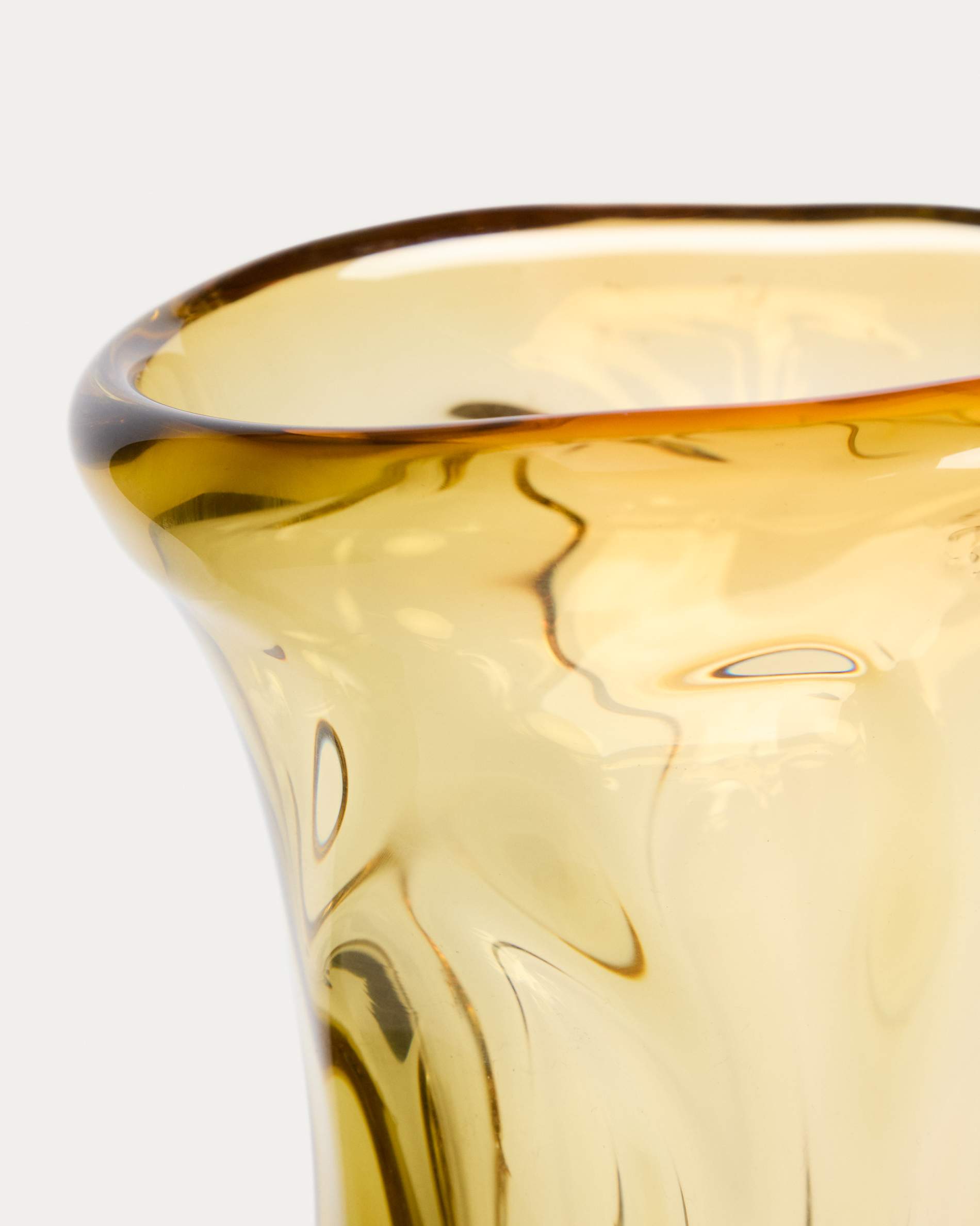 Sidula vase in light amber glass 37cm