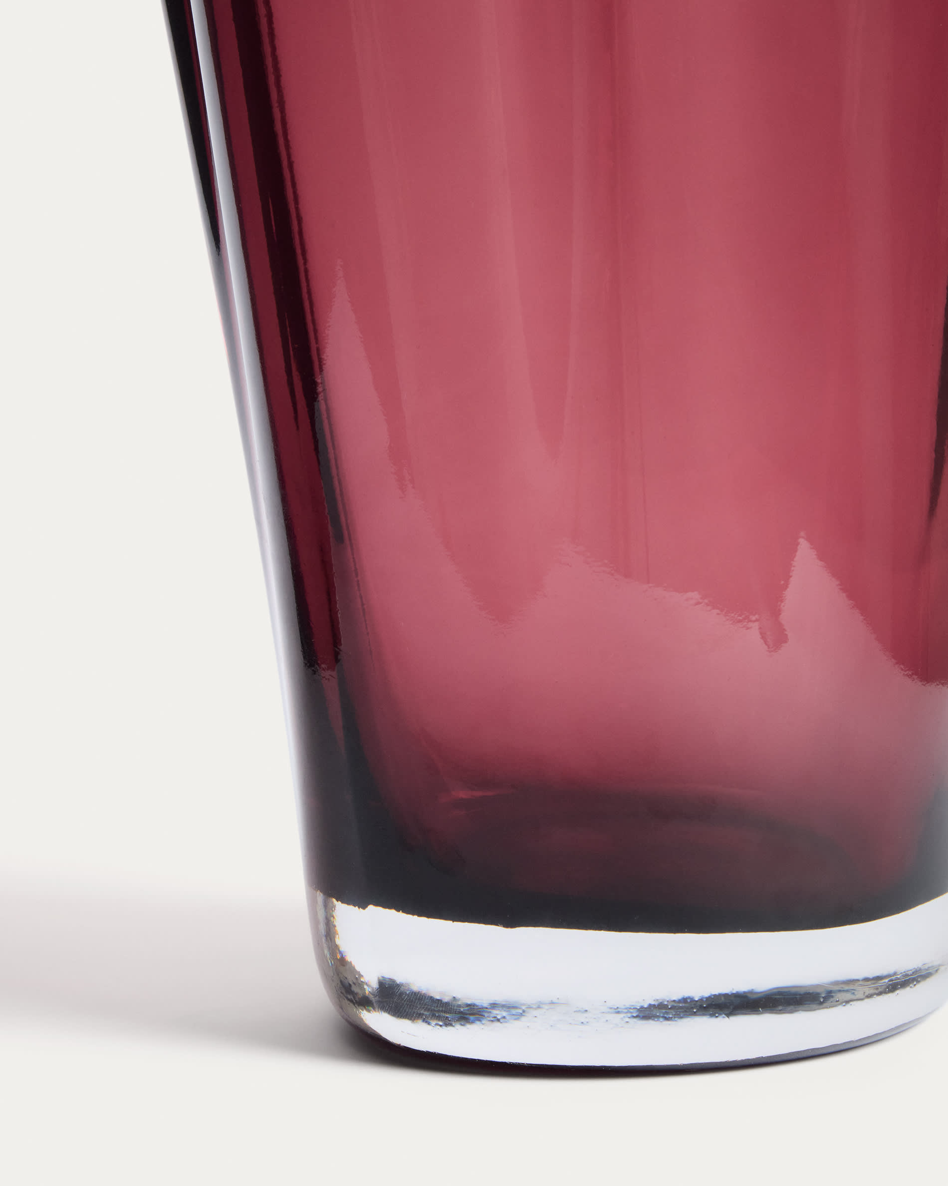 Uconi vase in burgundy glass 35cm