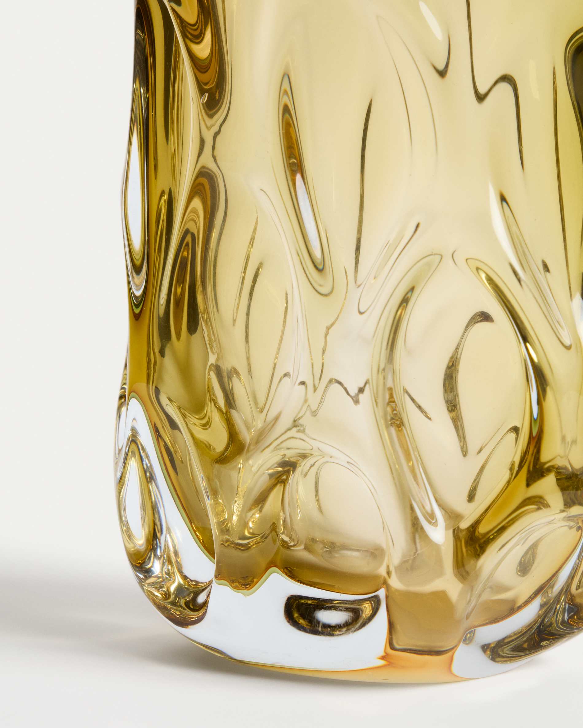 Sidula vase in light amber glass 37cm