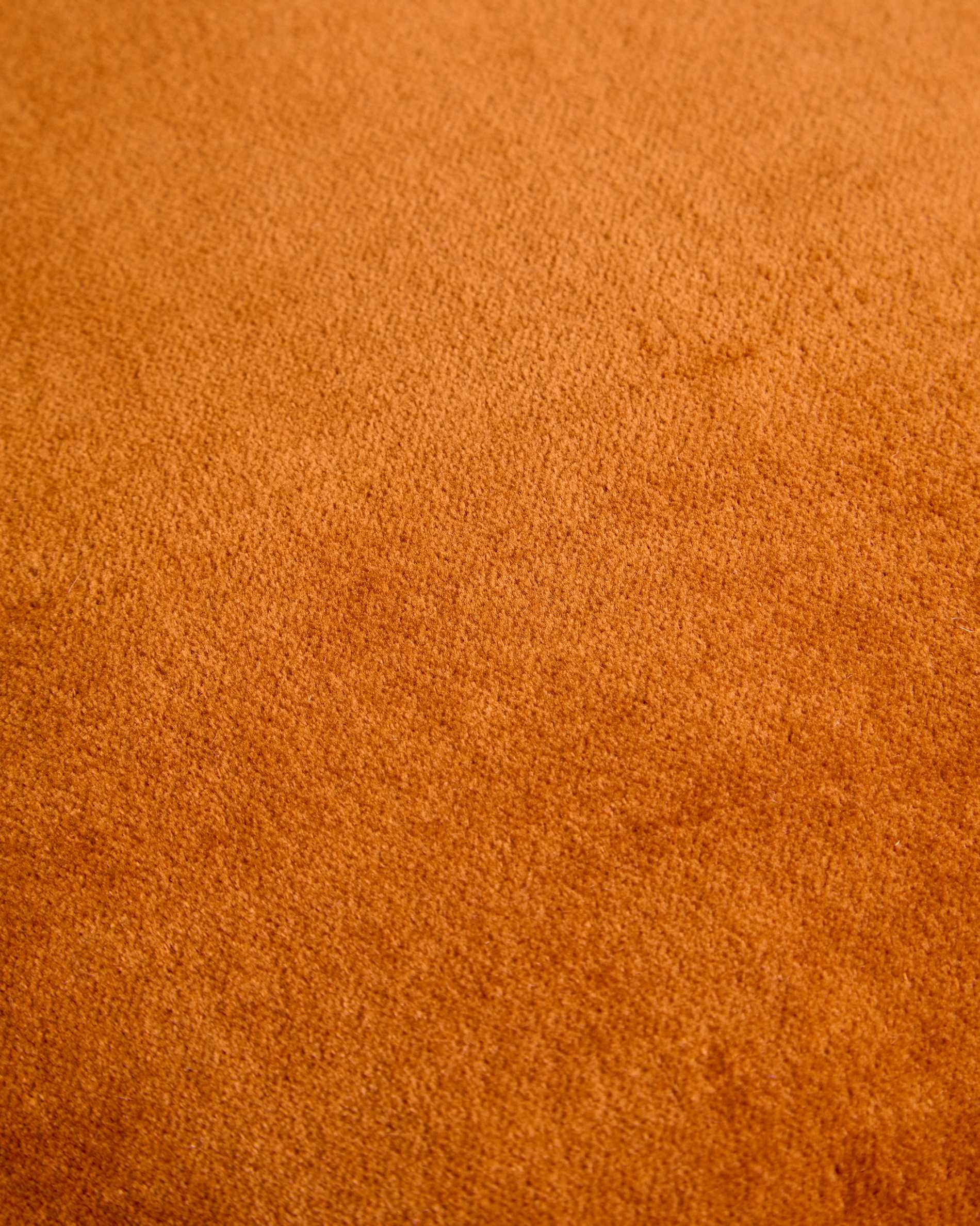 Ladira velvet cushion cover with piping and orange embroidered detailing 45 x 45 cm
