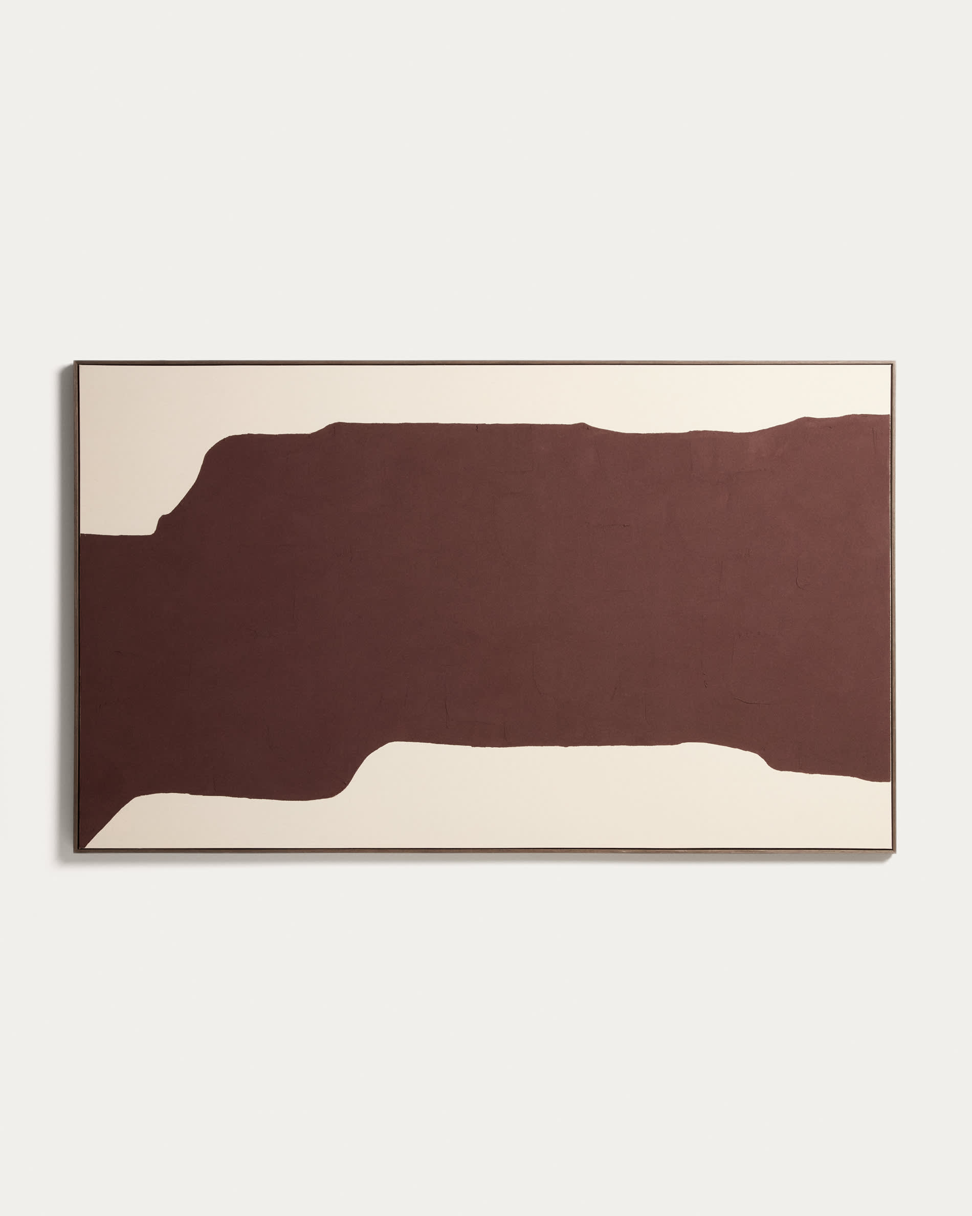 Irden hand-painted abstract picture in burgundy 120 x 200cm