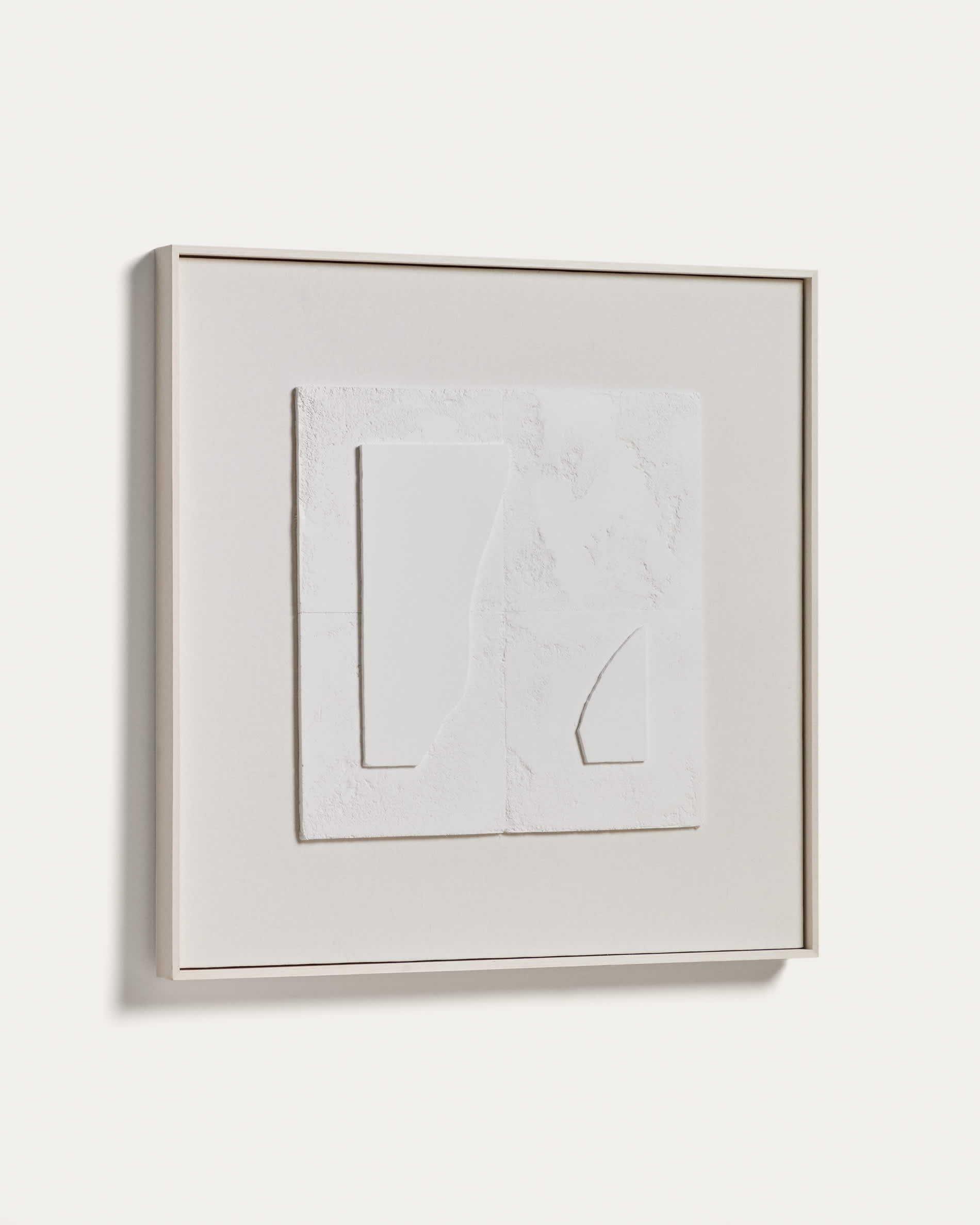 Gadir white abstract picture 80 x 80cm