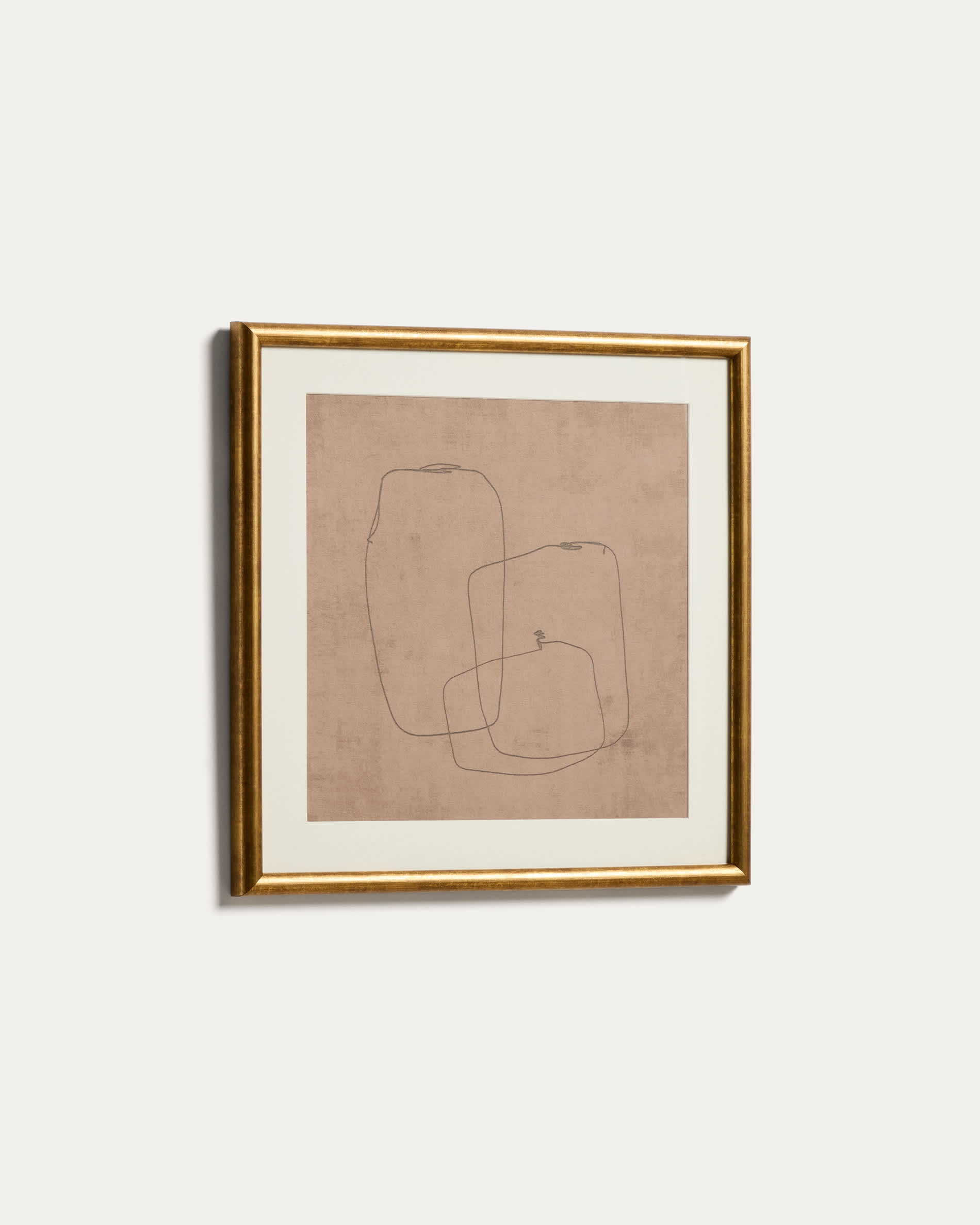 Ferni hand-drawn abstract picture 40 x 40cm