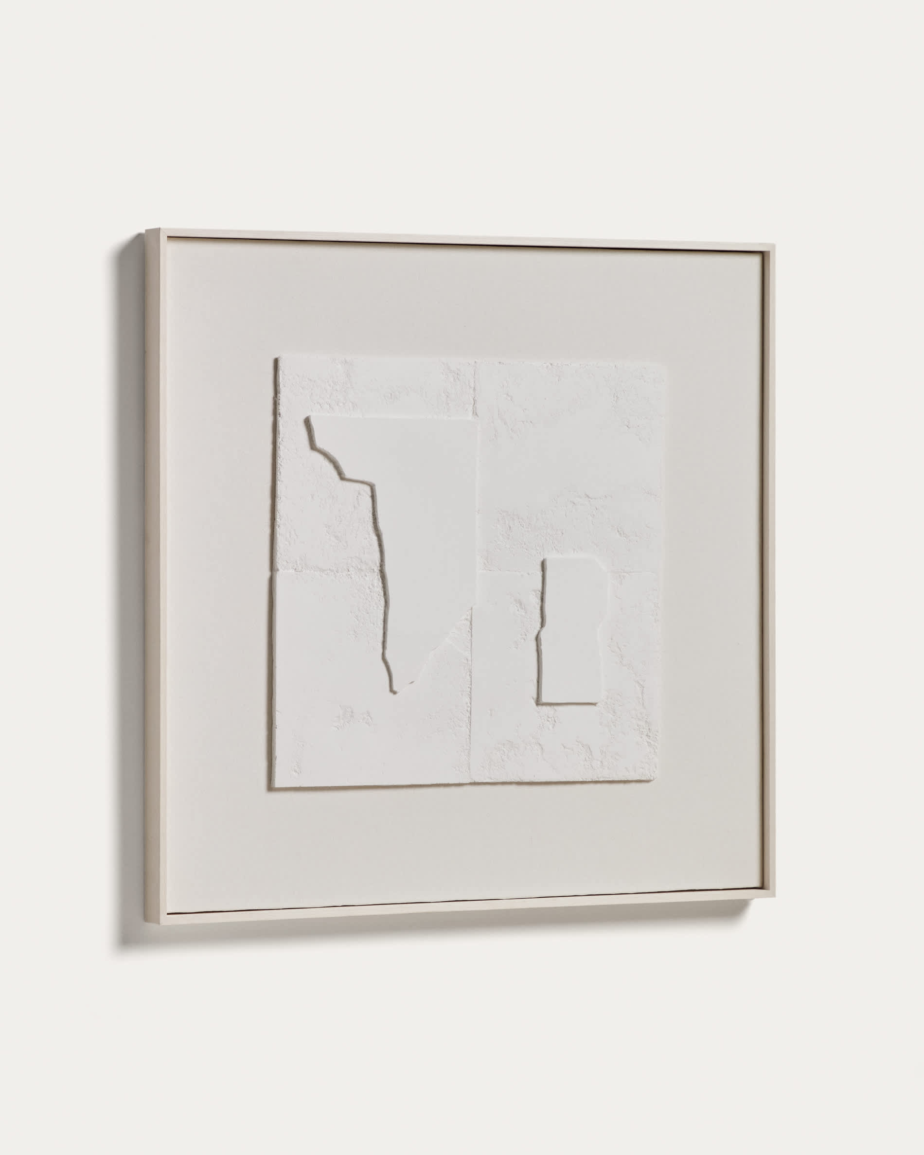 Gadir white abstract picture 80 x 80cm