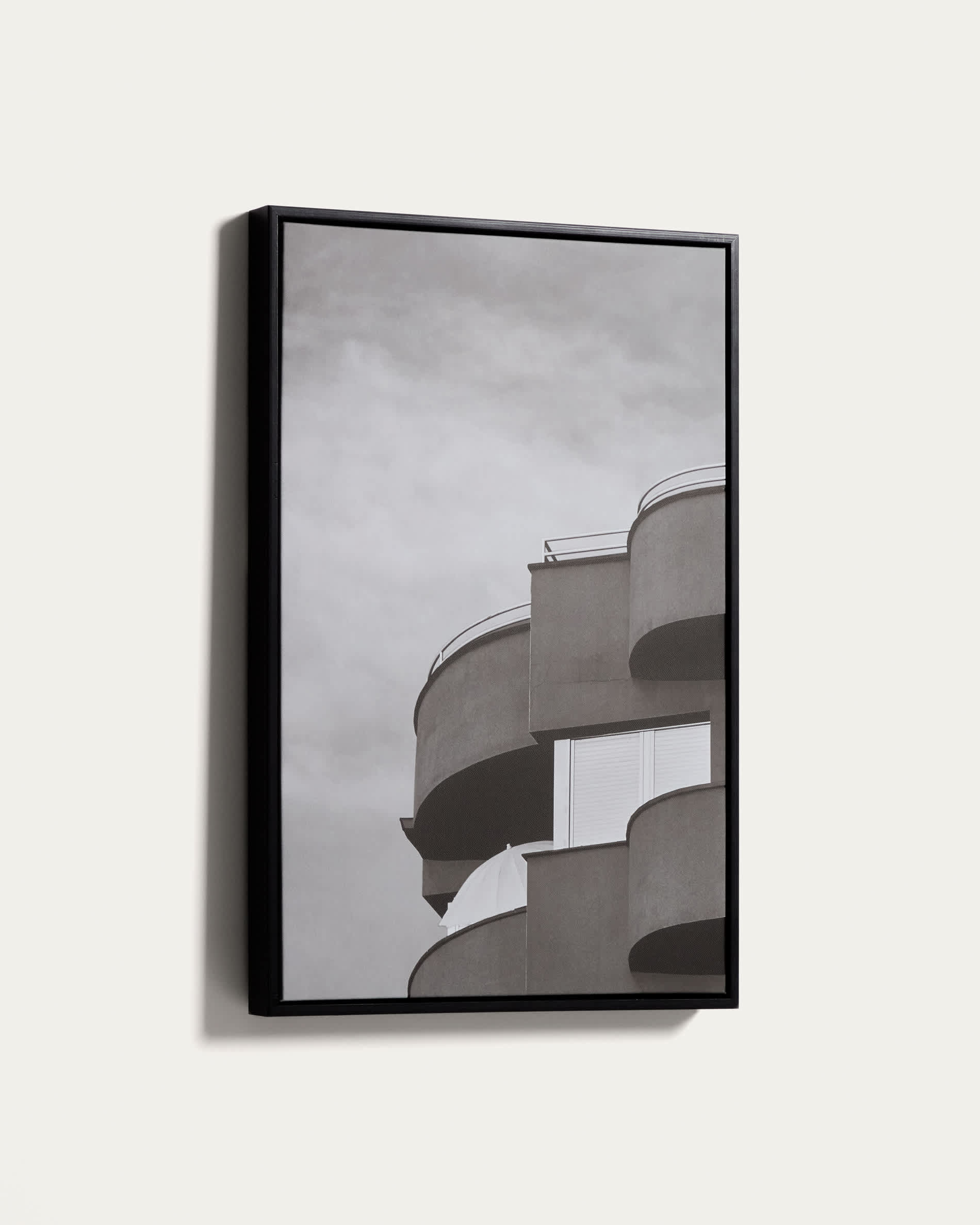 Silen picture featuring black and white architectural photograph of Barcelona 40 x 60cm