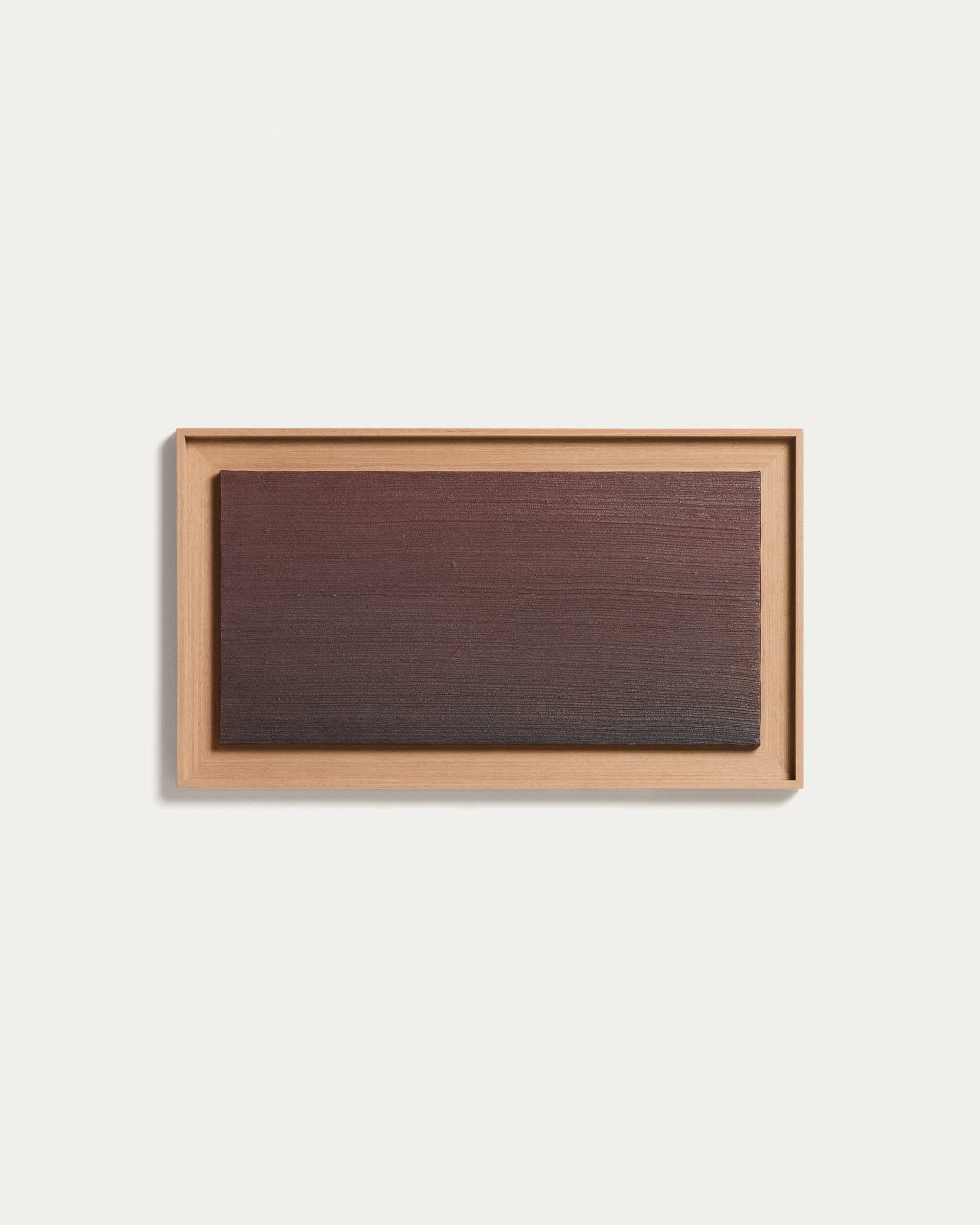 Breon hand-painted abstract picture in burgundy 40 x 70cm