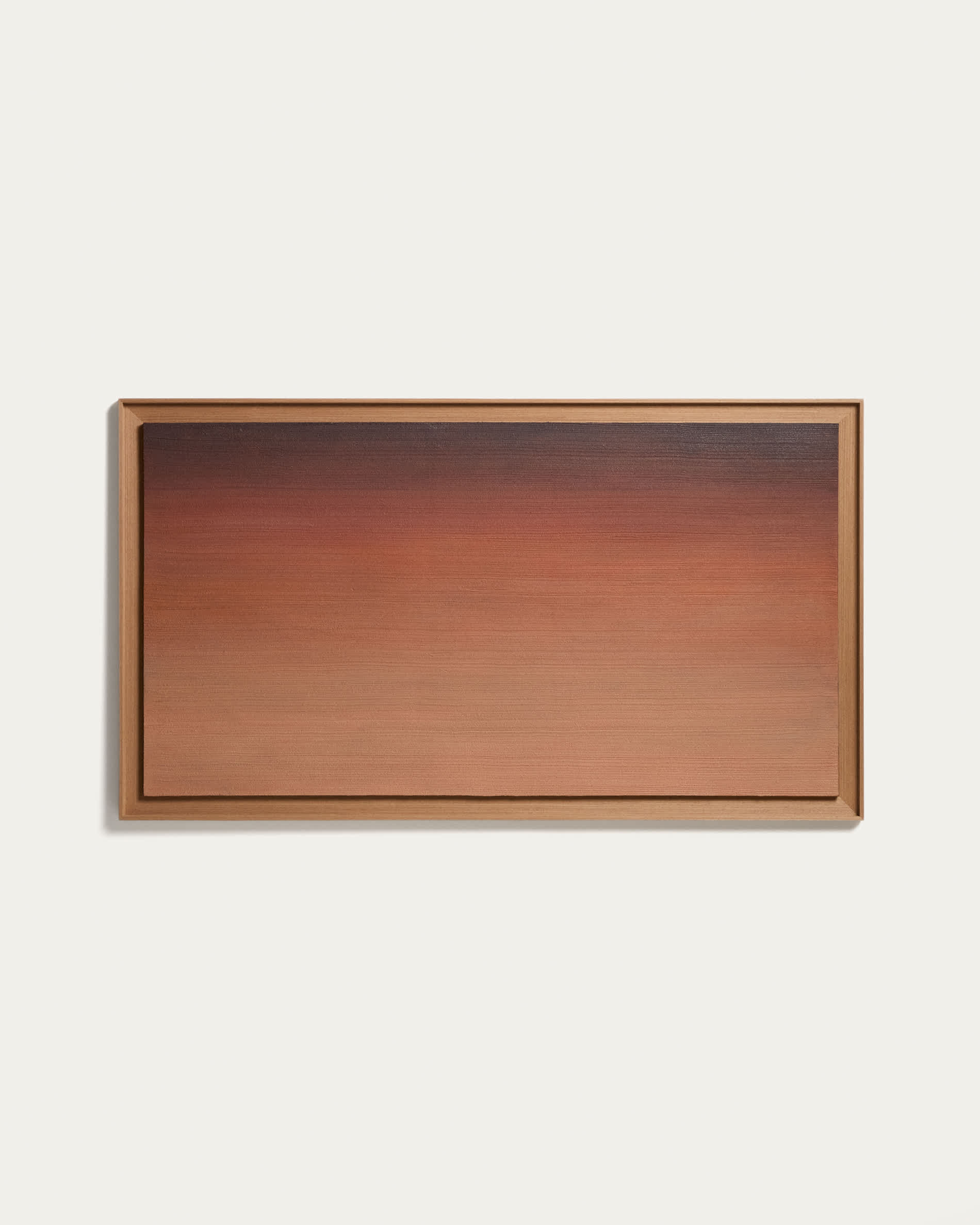 Breon hand-painted abstract picture in orange tones 85 x 150 cm