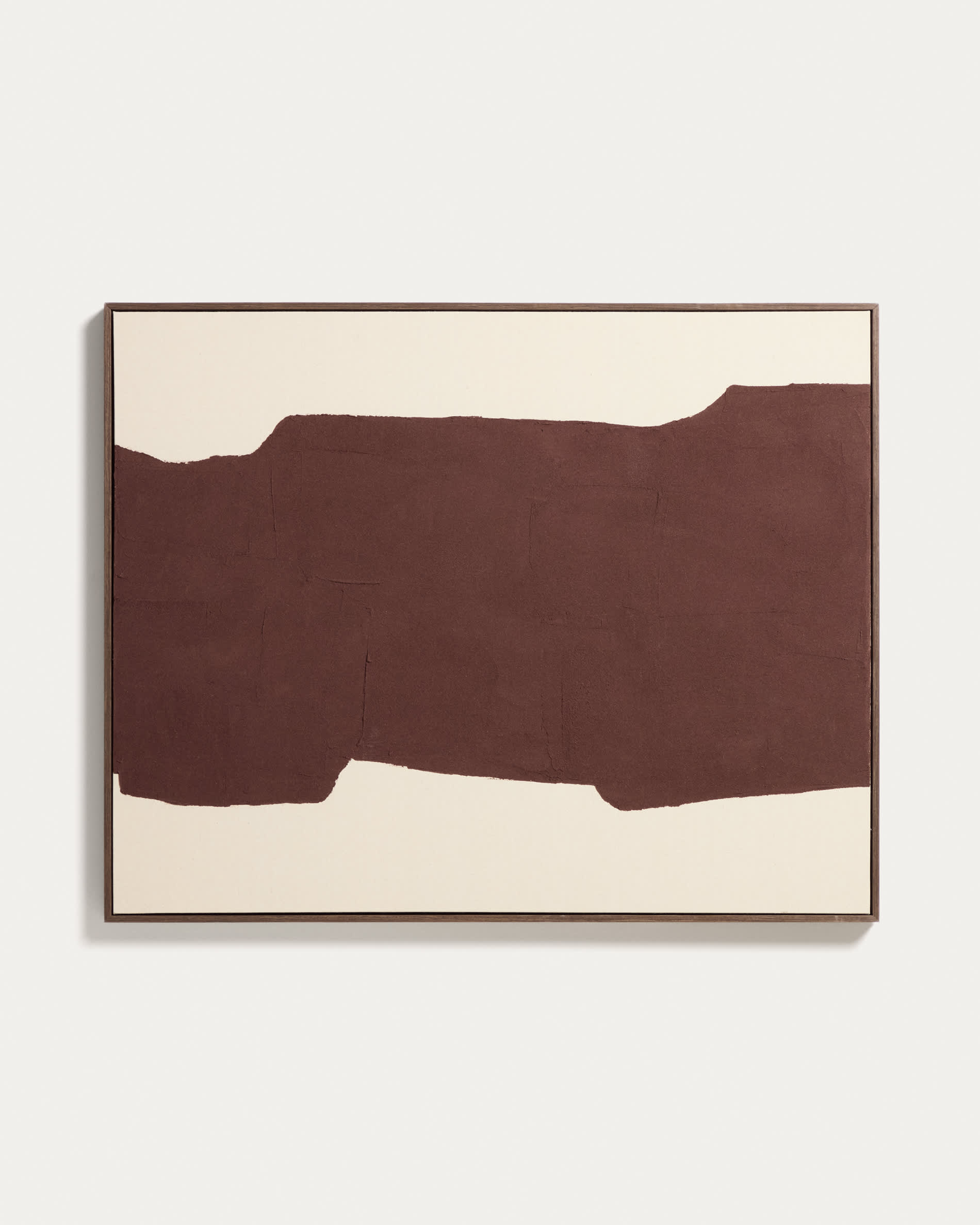 Irden hand-painted abstract picture in burgundy 80 x 100cm