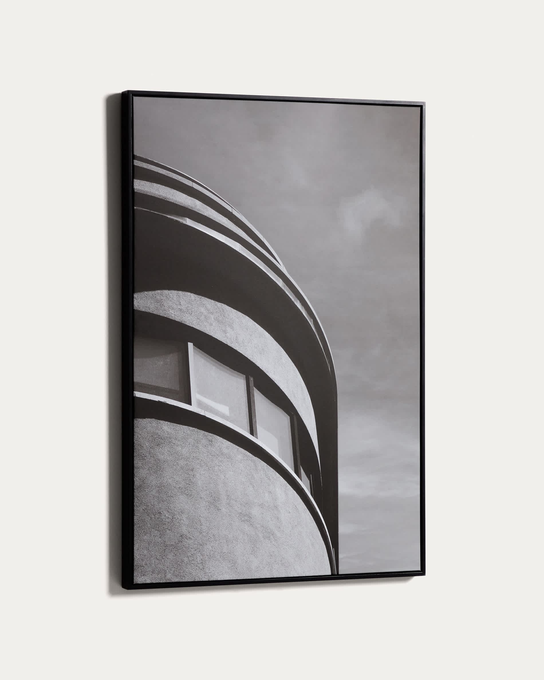 Silen picture featuring black and white architectural photograph of Barcelona 67 x 100cm