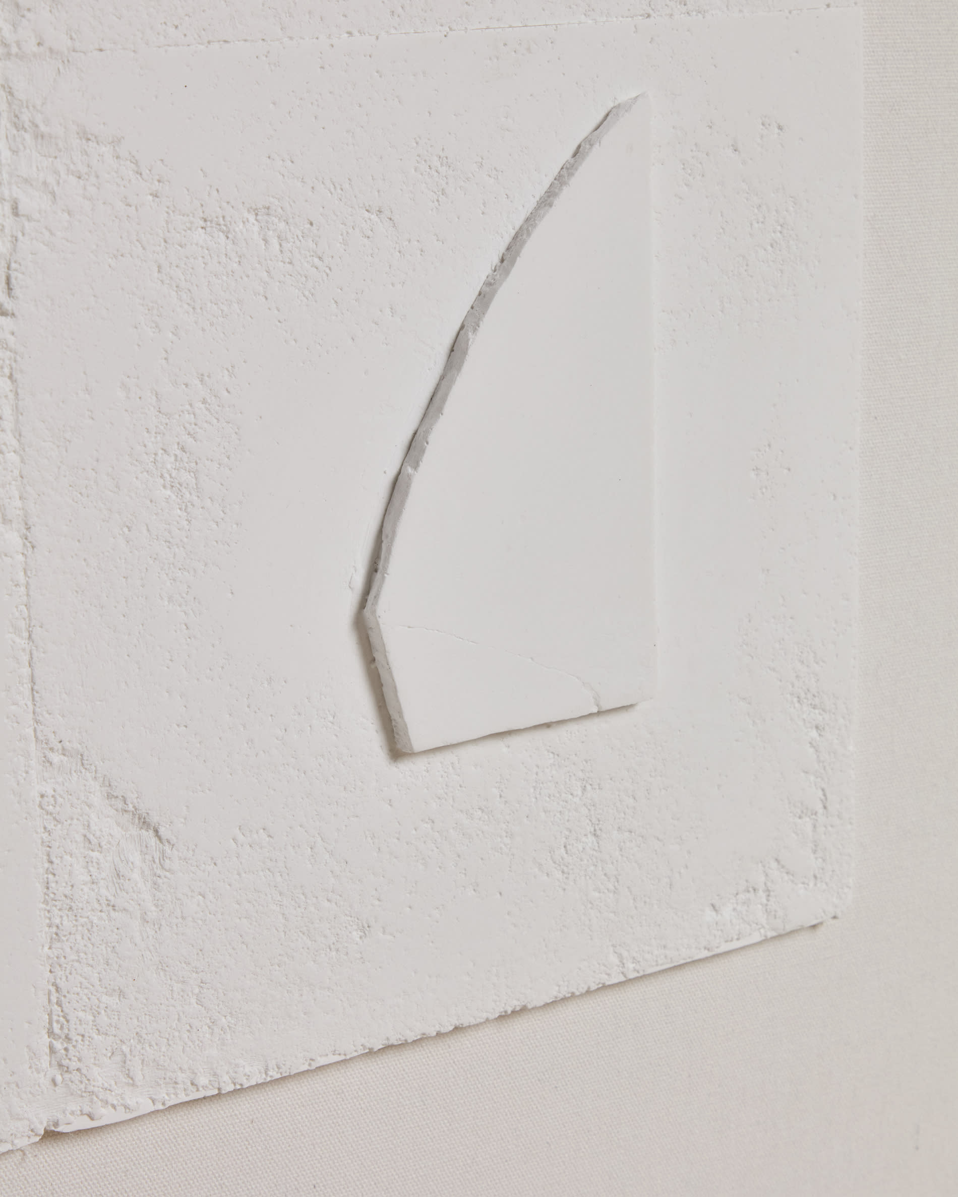 Gadir white abstract picture 80 x 80cm