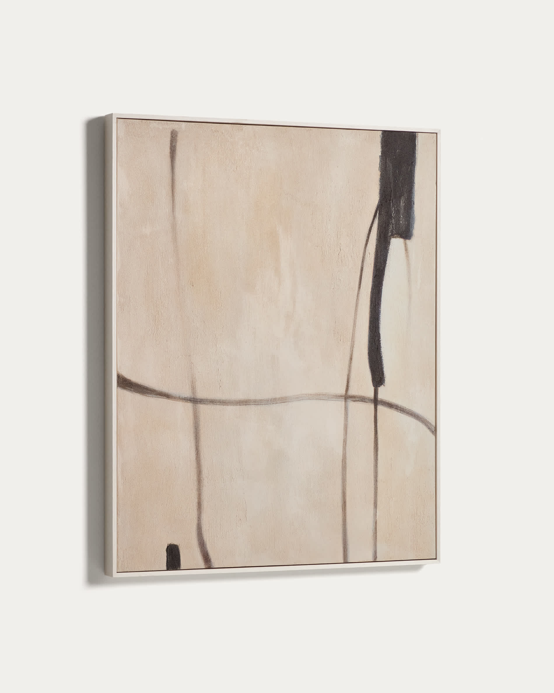 Meril abstract picture in beige 80 x 100cm