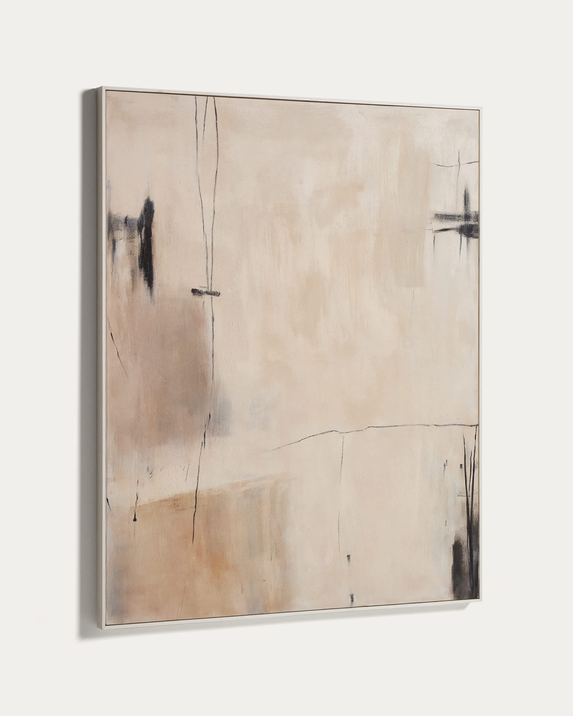 Meril abstract picture in beige 120 x 150cm