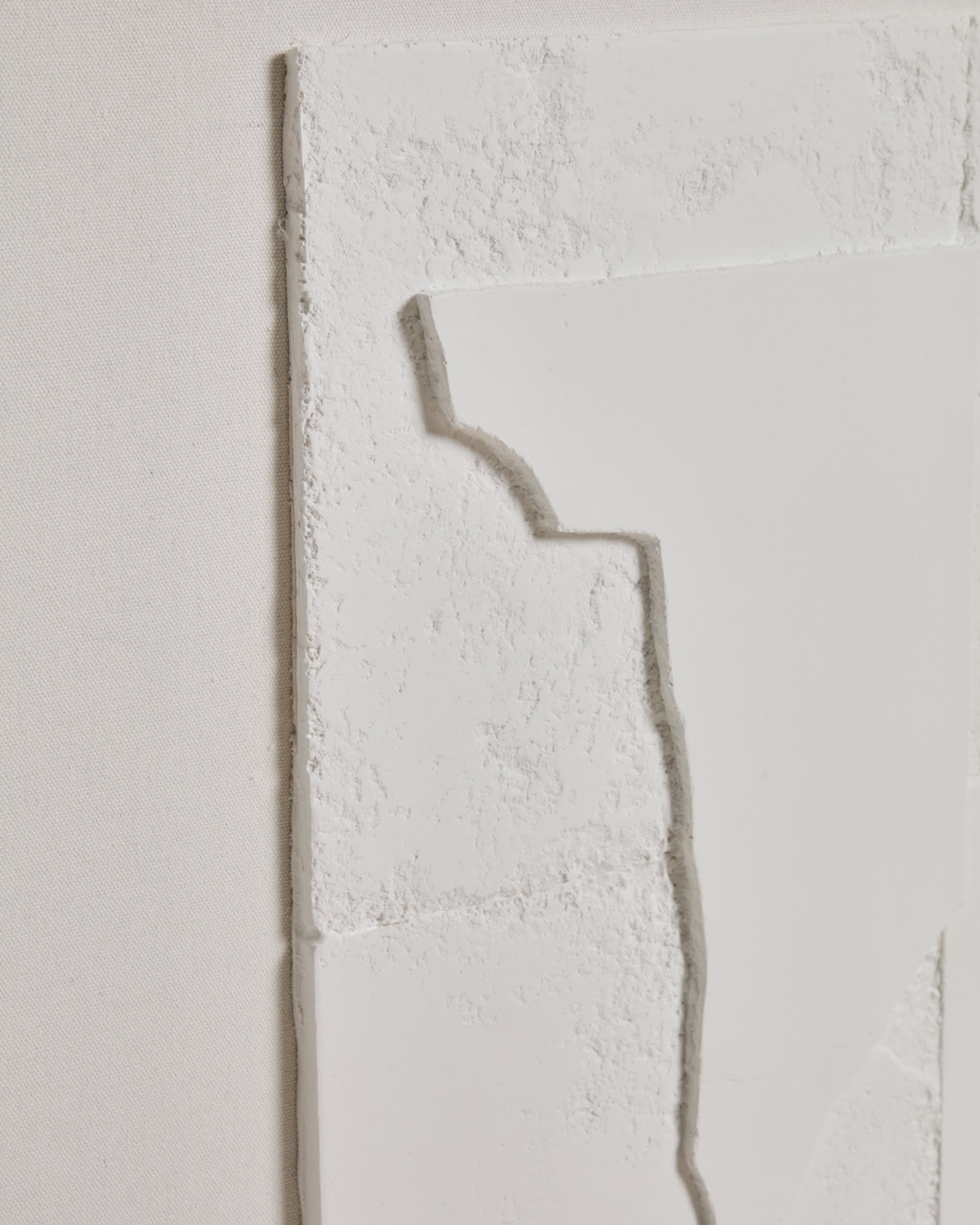 Gadir white abstract picture 80 x 80cm