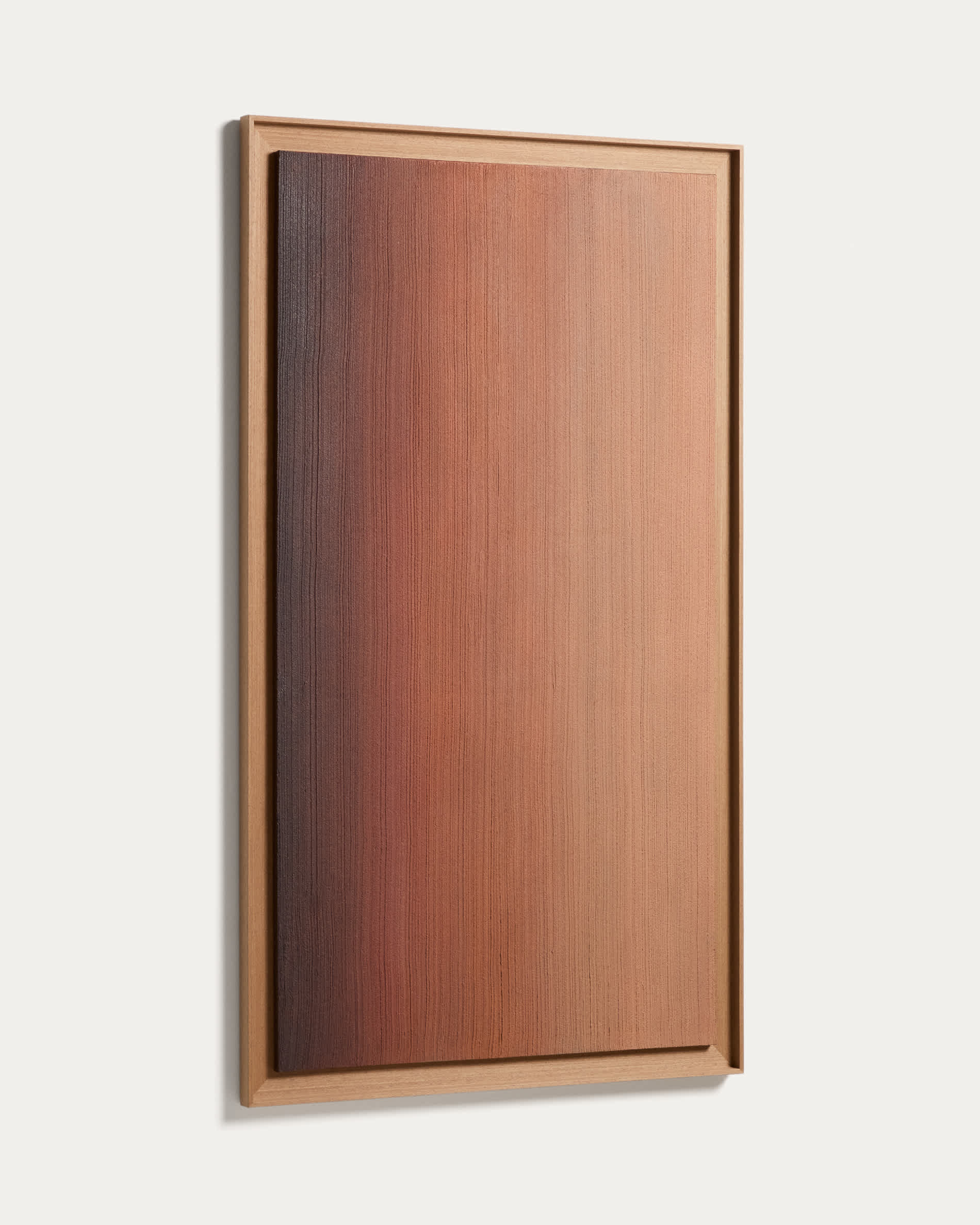 Breon hand-painted abstract picture in orange tones 85 x 150 cm