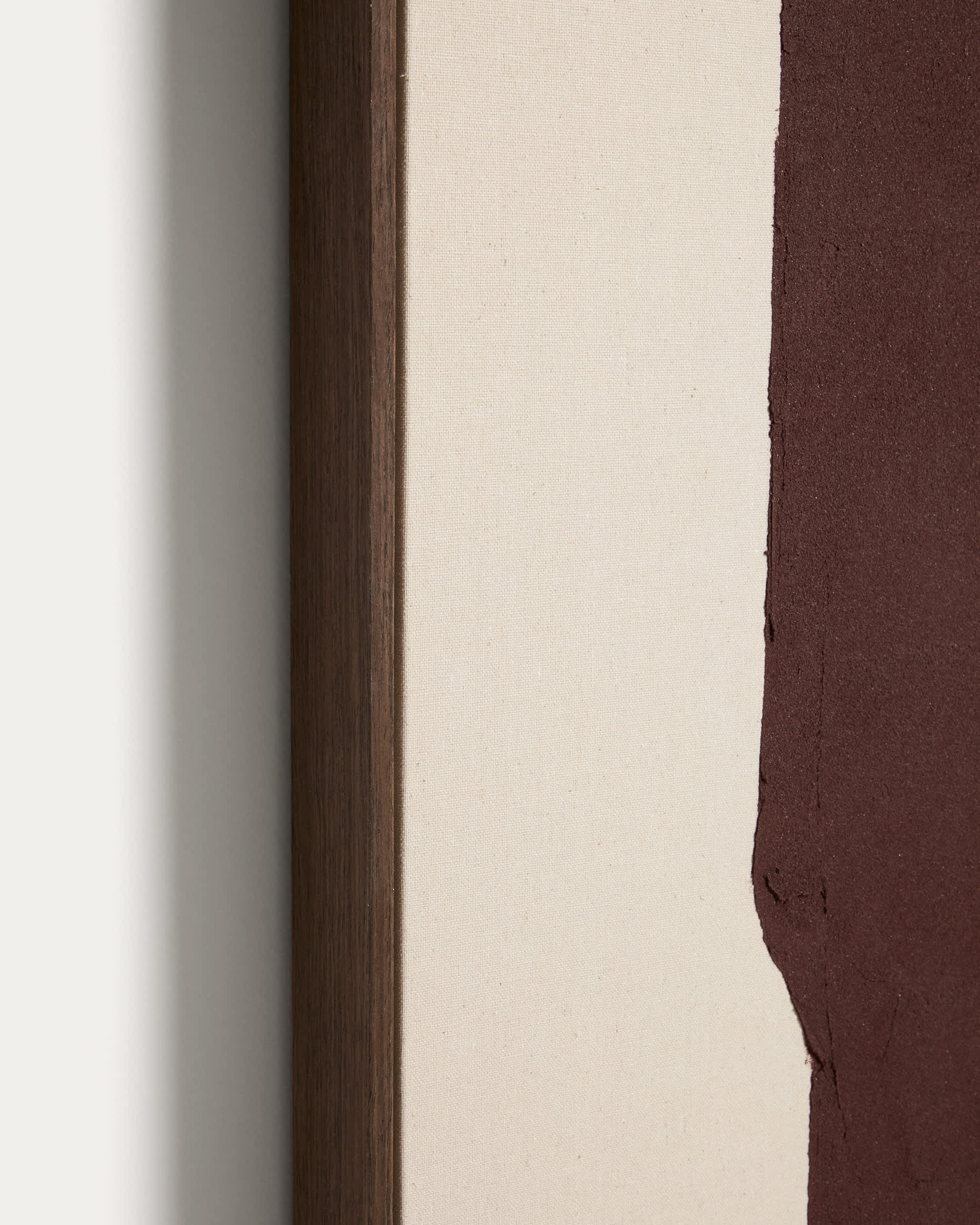 Irden hand-painted abstract picture in burgundy 120 x 200cm