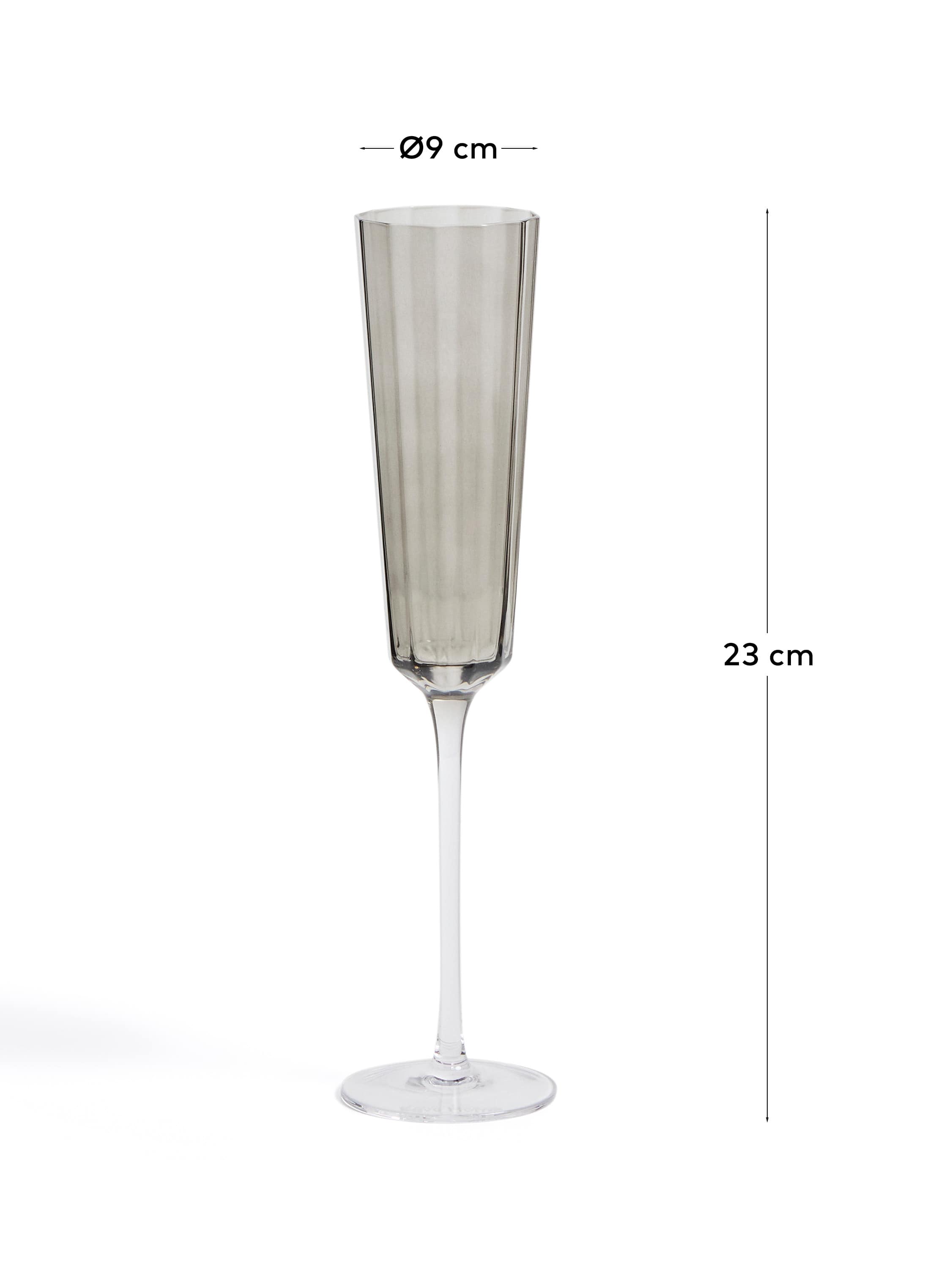 Clarien grey champagne glass, 18 cl
