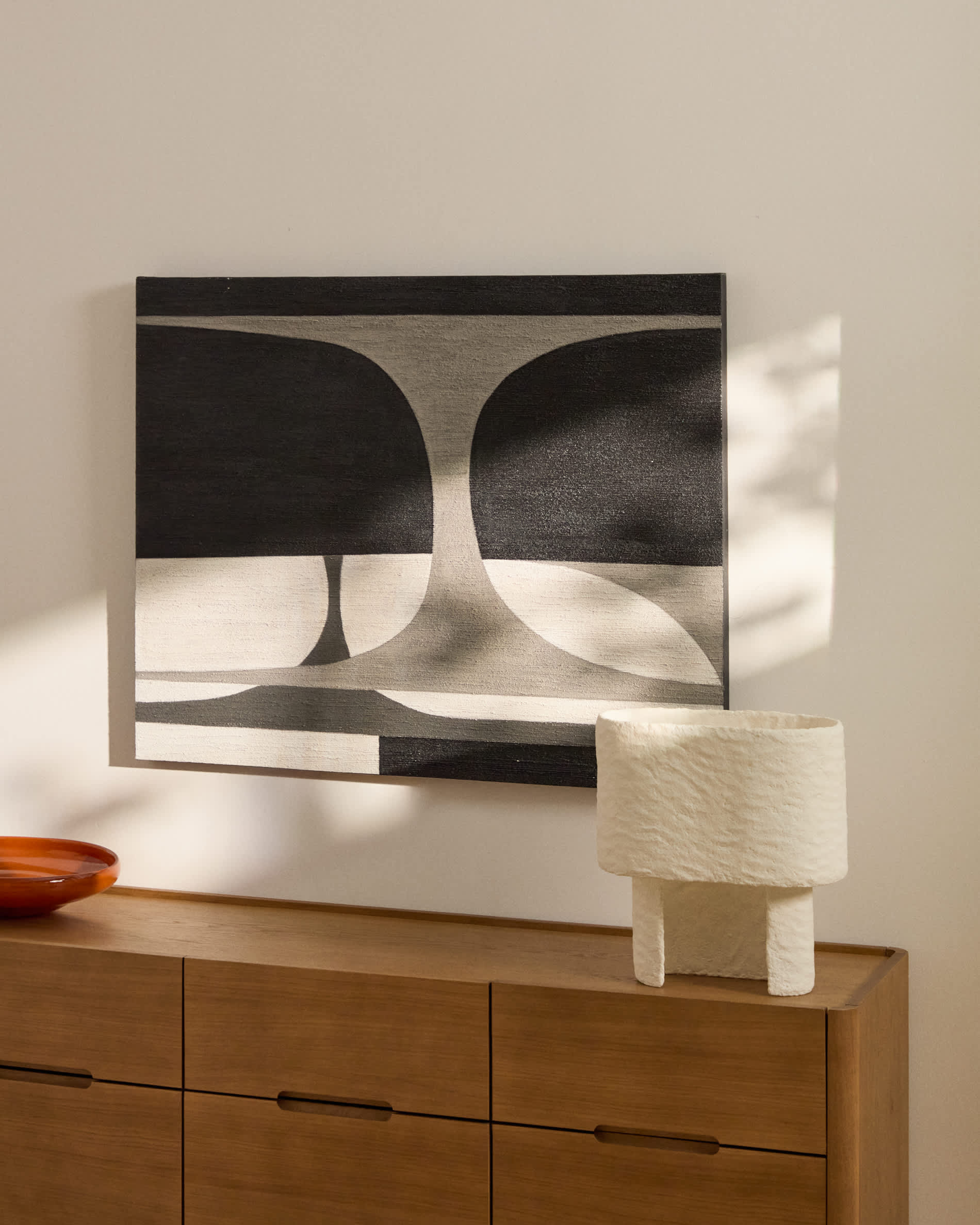 Onure black and white abstract picture 80 x 100cm