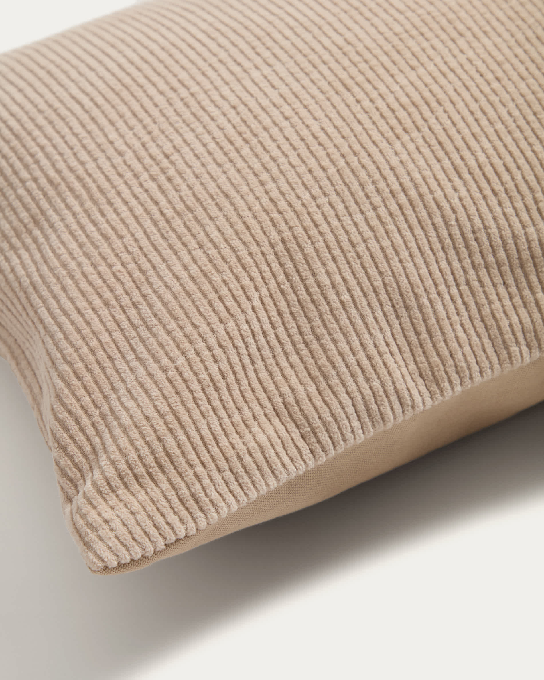 Seliria beige corduroy cushion cover 30 x 50 cm