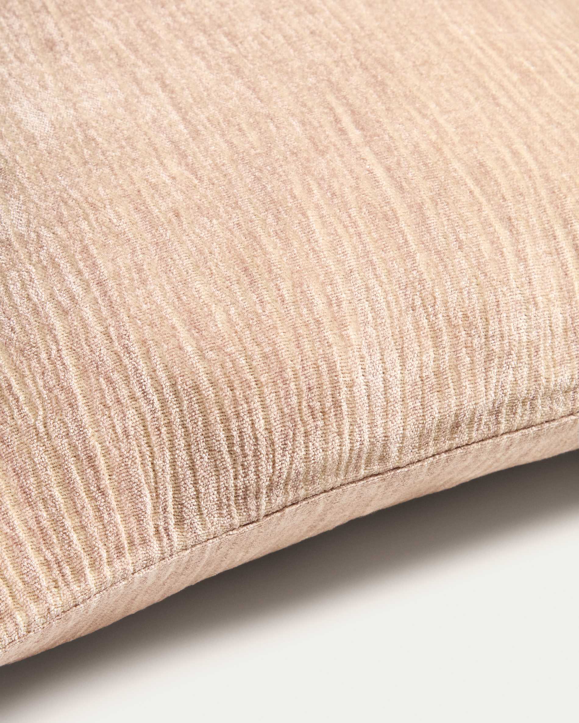 Vori 100%-cotton ecru wrinkled effect cushion cover 50 x 50 cm