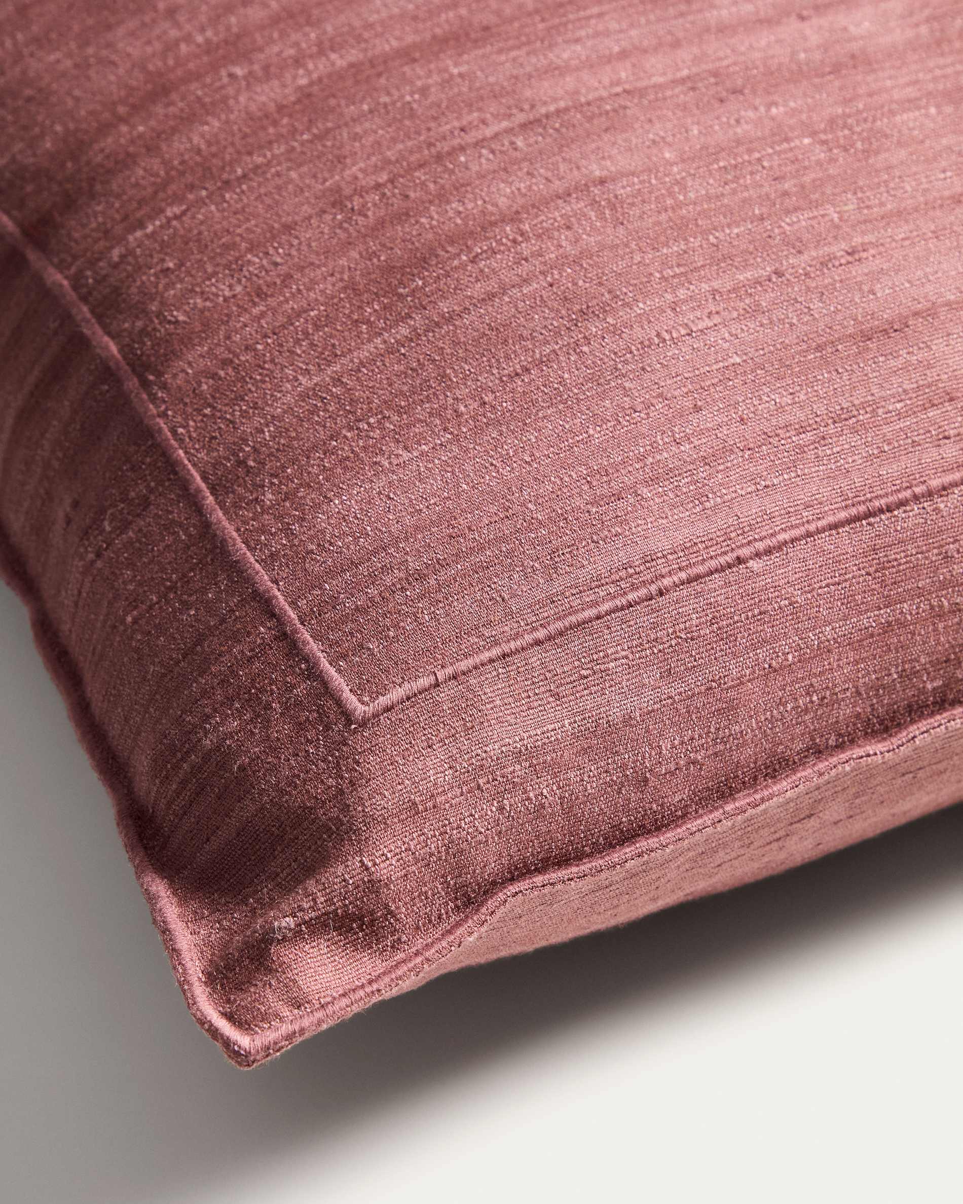 Brellet maroon silk cushion cover 45 x 45 cm