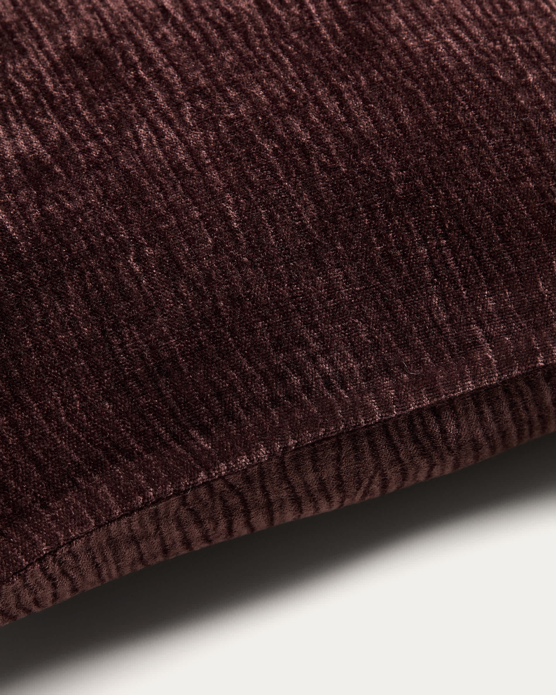 Vori 100% cotton brown wrinkled effect cushion cover 50 x 50 cm