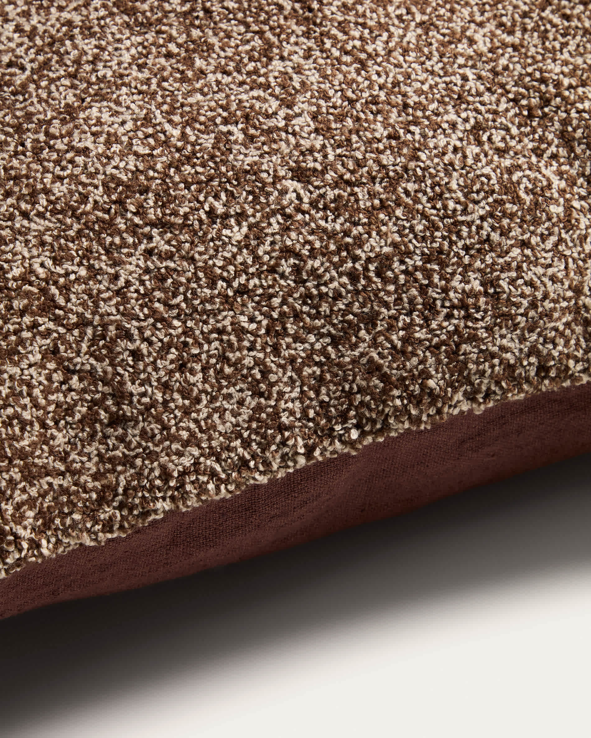 Olinan brown bouclé melange cushion cover 50 x 50 cm