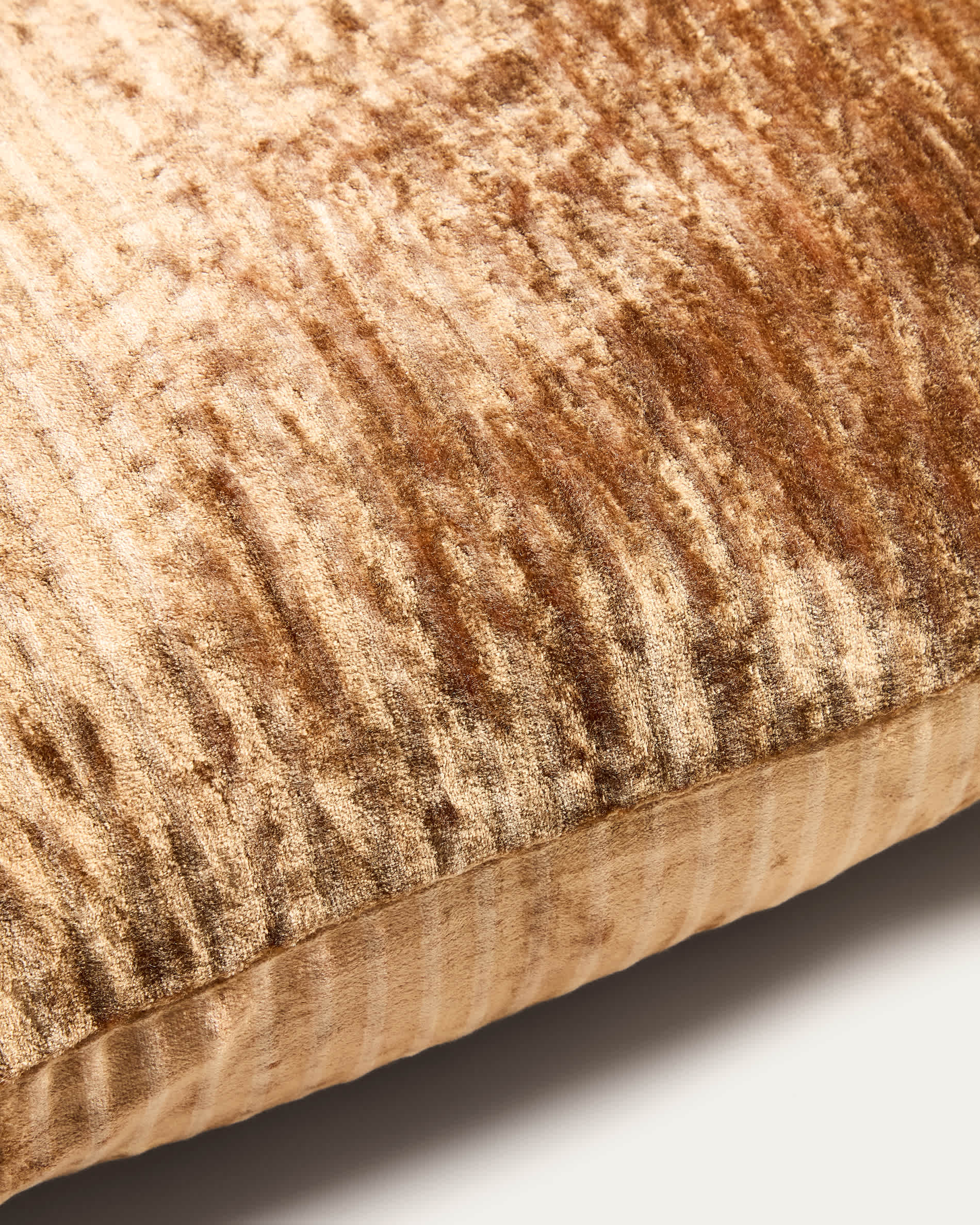 Caril 100%-cotton jacquard mustard velvet cushion cover 45 x 45 cm