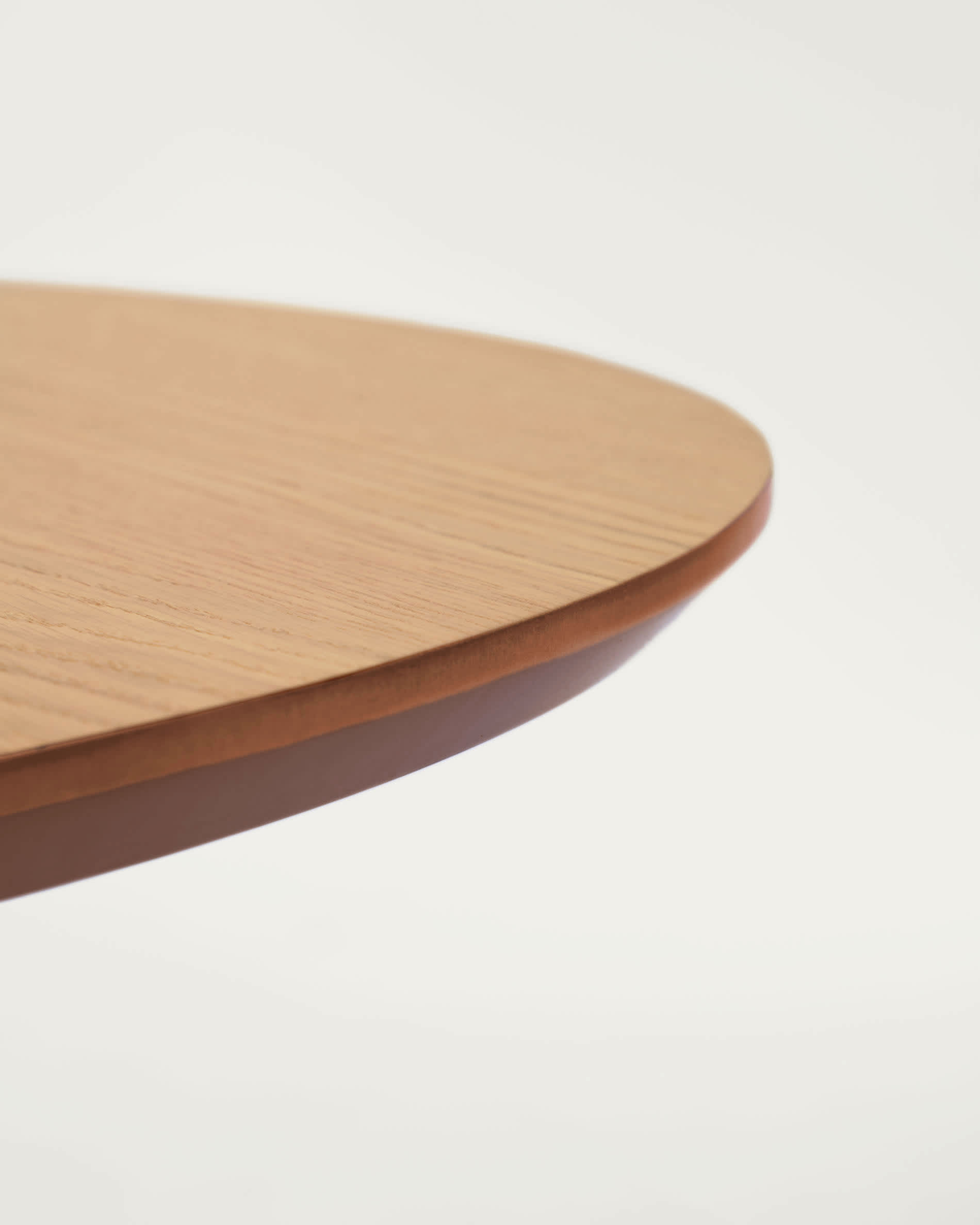 Oqui extendable oak veneer table with solid wood legs 160 (260) x 100 cm