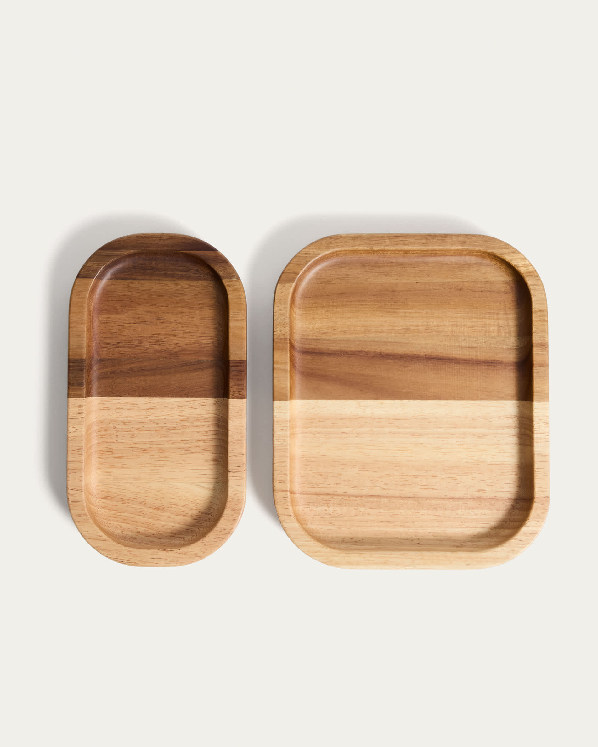 Milvara tray in acacia wood and rubberwood 28 x 23cm FSC 100%