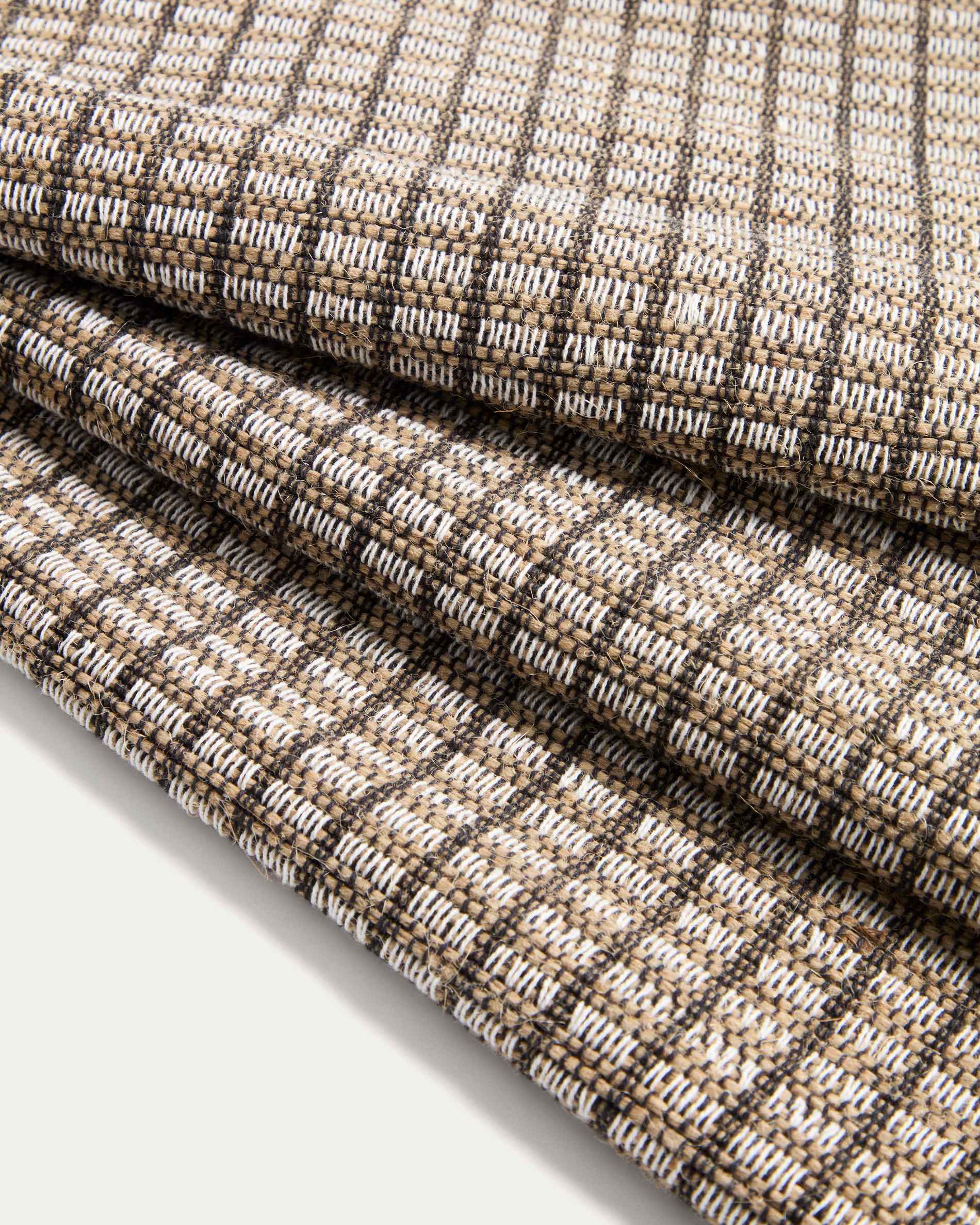 Berla orange cotton and jute table runner 50 x 150 cm