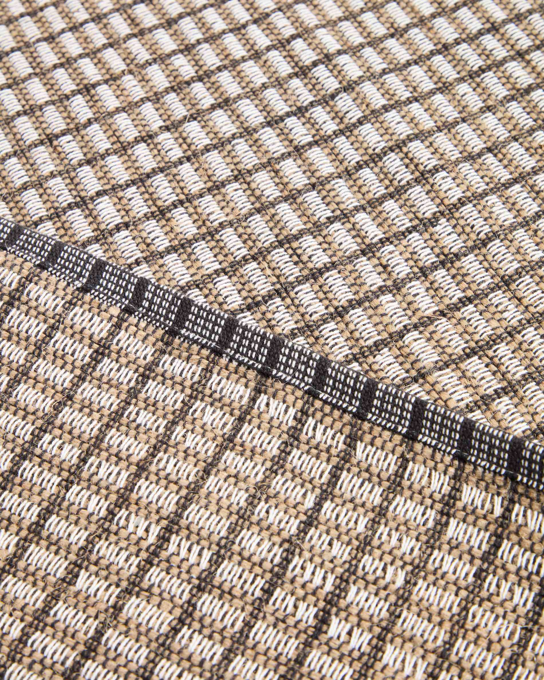 Berla orange cotton and jute table runner 50 x 150 cm