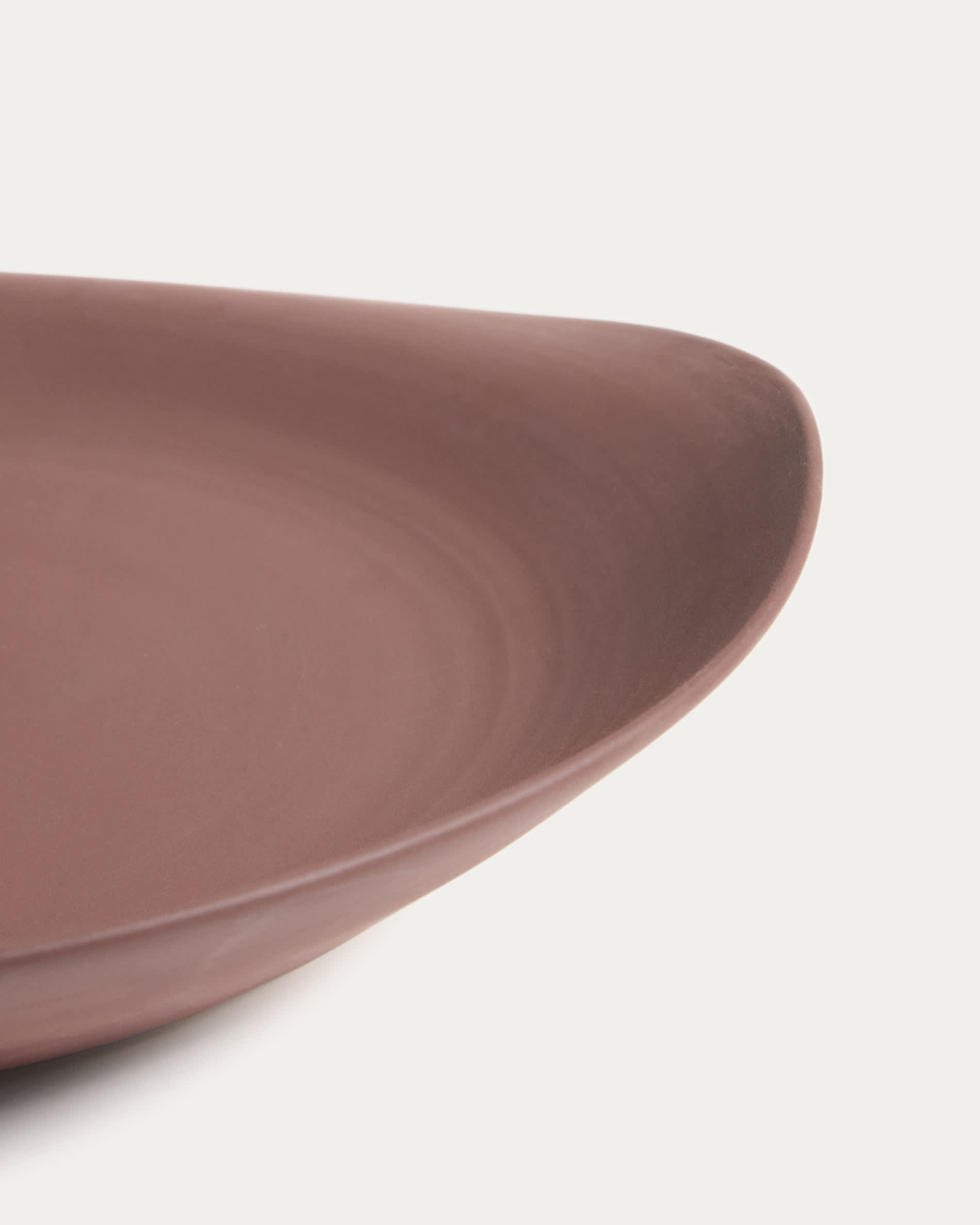 Ebenor centrepiece in chocolate brown ceramic Ø40cm