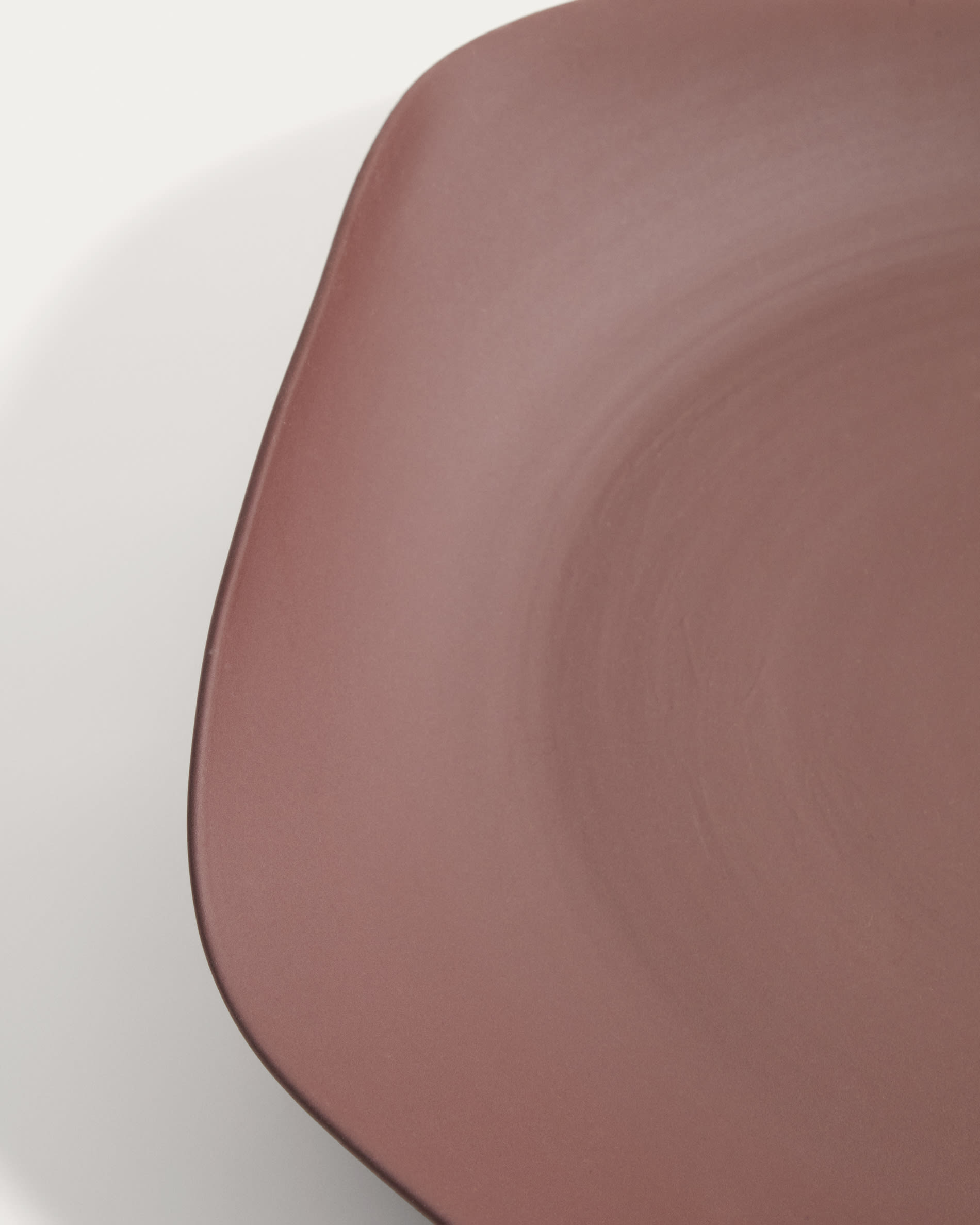 Ebenor centrepiece in chocolate brown ceramic Ø40cm
