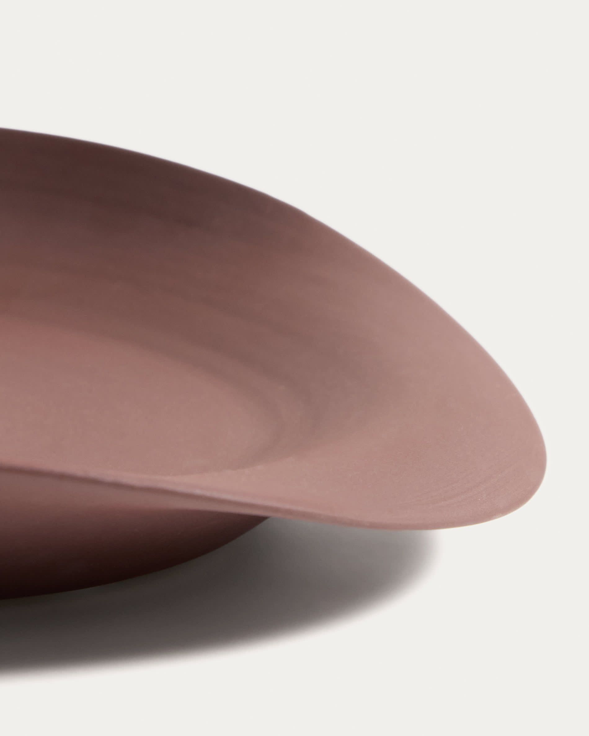 Ebenor centrepiece in chocolate brown ceramic Ø30cm