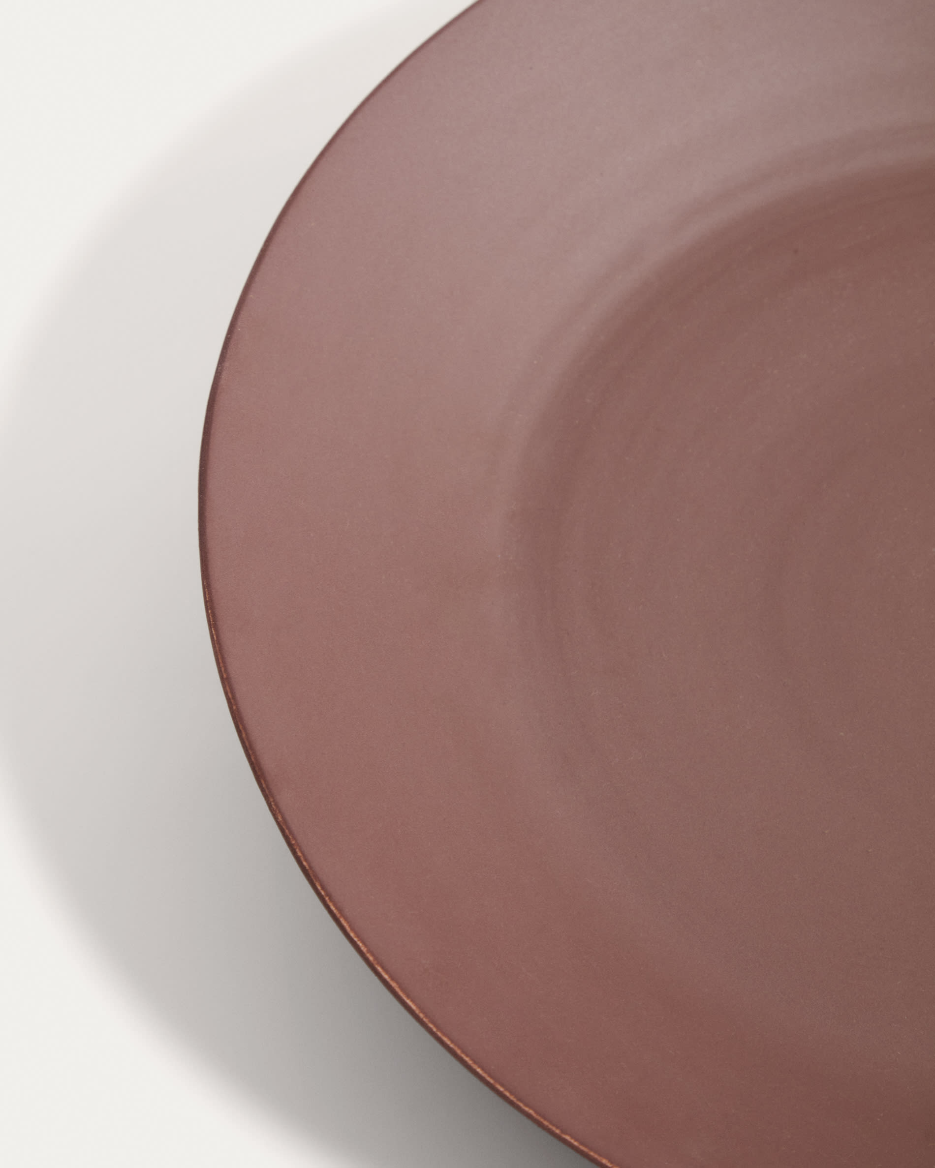Ebenor centrepiece in chocolate brown ceramic Ø30cm