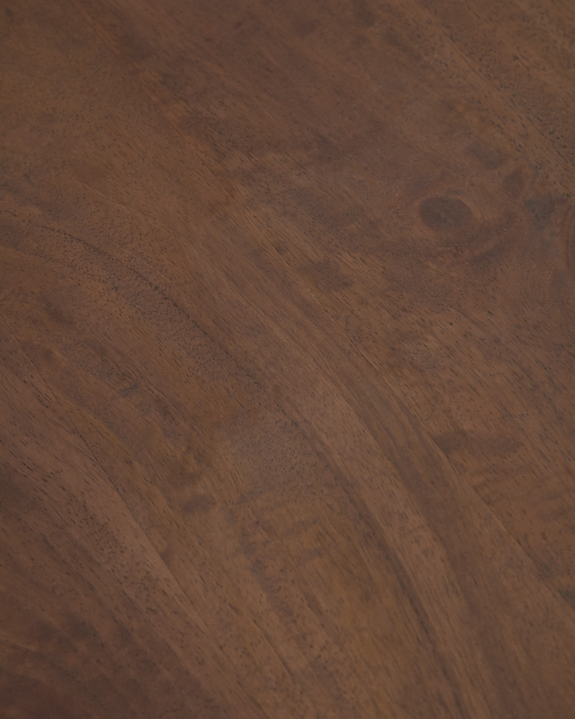 Nahla round table in solid mango wood with walnut finish Ø 120cm FSC 100%
